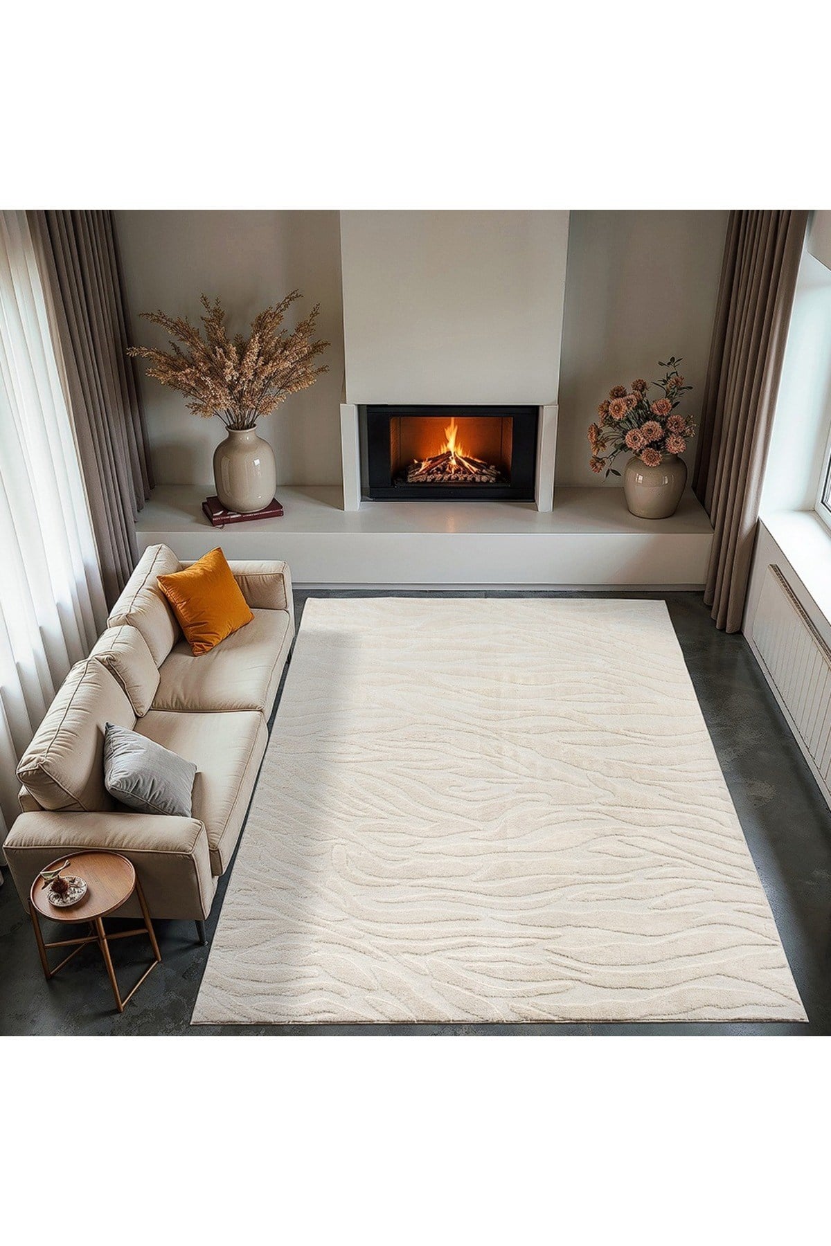 Dinarsu 150x230 Alaçatı Püsküllü Halı - Oturma Odası, Çocuk Odası, Mutfak Halısı, Salon - M2 1500 gr
