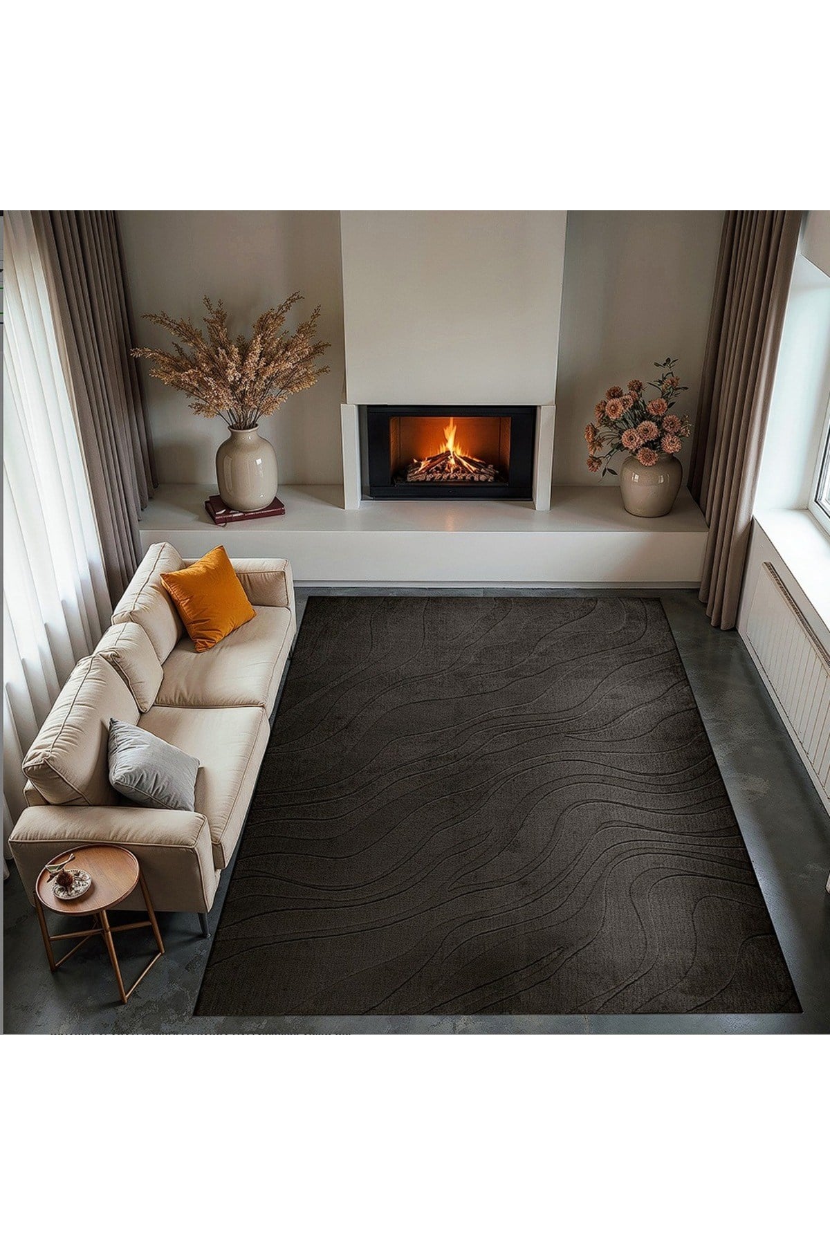 Dinarsu 150x230 Alaçatı Püsküllü Halı - Oturma Odası, Çocuk Odası, Mutfak Halısı, Salon - M2 1500 gr