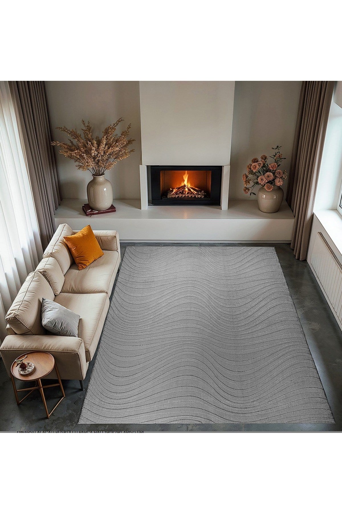 Dinarsu 150x230 Alaçatı Püsküllü Halı - Oturma Odası, Çocuk Odası, Mutfak Halısı, Salon - M2 1500 gr