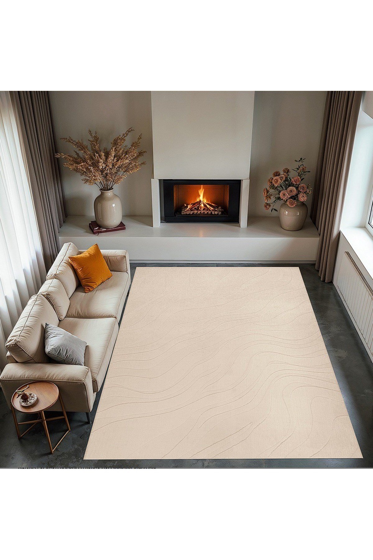 Dinarsu 150x230 Alaçatı Püsküllü Halı - Oturma Odası, Çocuk Odası, Mutfak Halısı, Salon -m2 1500 gr