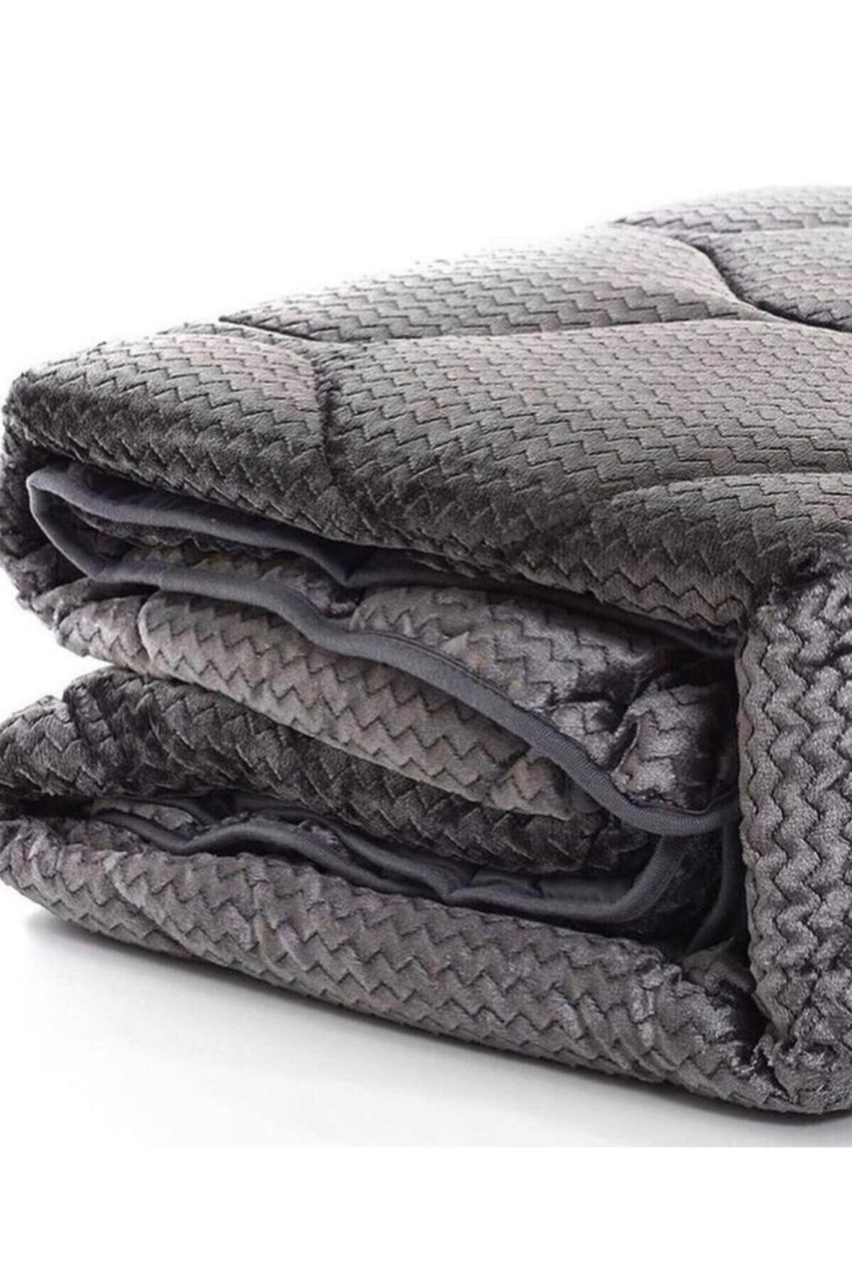 Fashion Microfiber Tek Kişilik Yorgan Füme