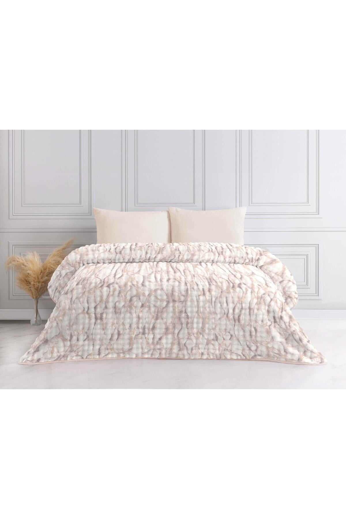 Harmony Çift Kişilik Peluş Battaniye - 220x240 Cm - Orijinal Lüks Kutulu