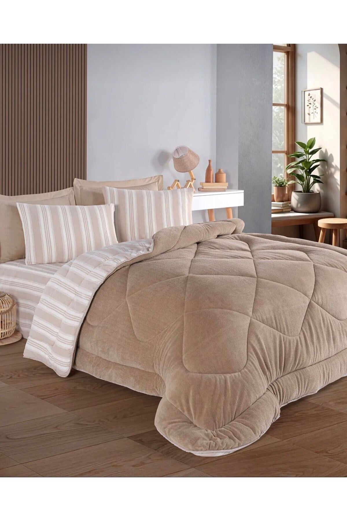 Kristal Soft Relax Çift Kişilik Uyku Seti - Çift Taraflı - Wellsoft Yorgan - Orijinal Çantalı