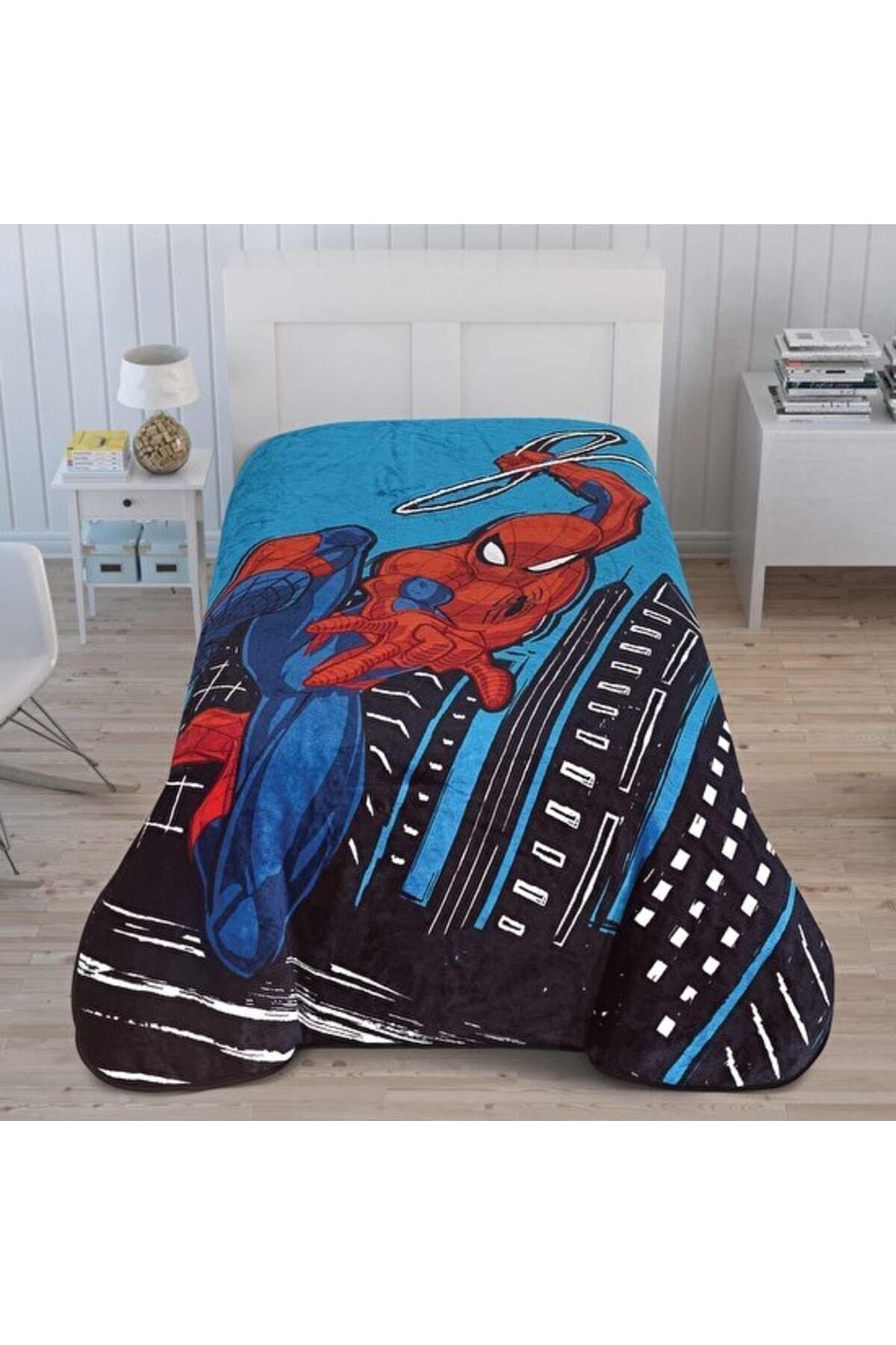 Lisanslı Spiderman Action Battaniye