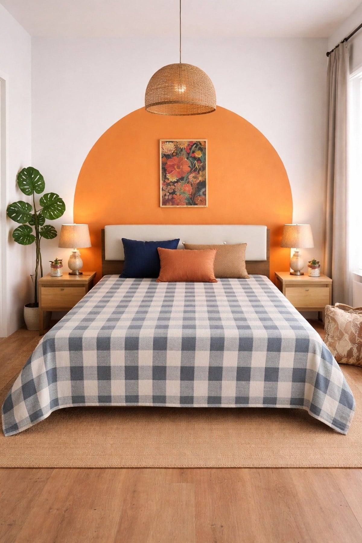 Moda Jakarlı Çift Kişilik Tek Pike | 200x230 cm | Yumuşak Dokulu | Modern & Şık Tasarım