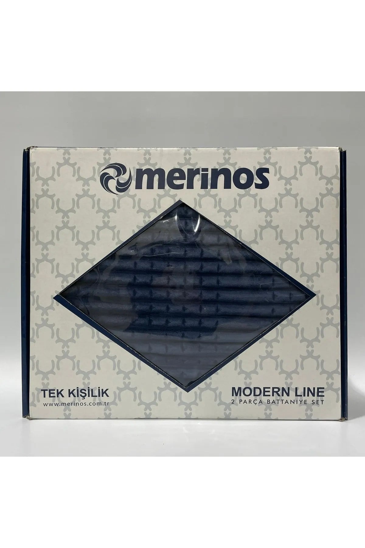 Modern Line 2 Parça Tek Kişilik Battaniye Seti - Lacivert