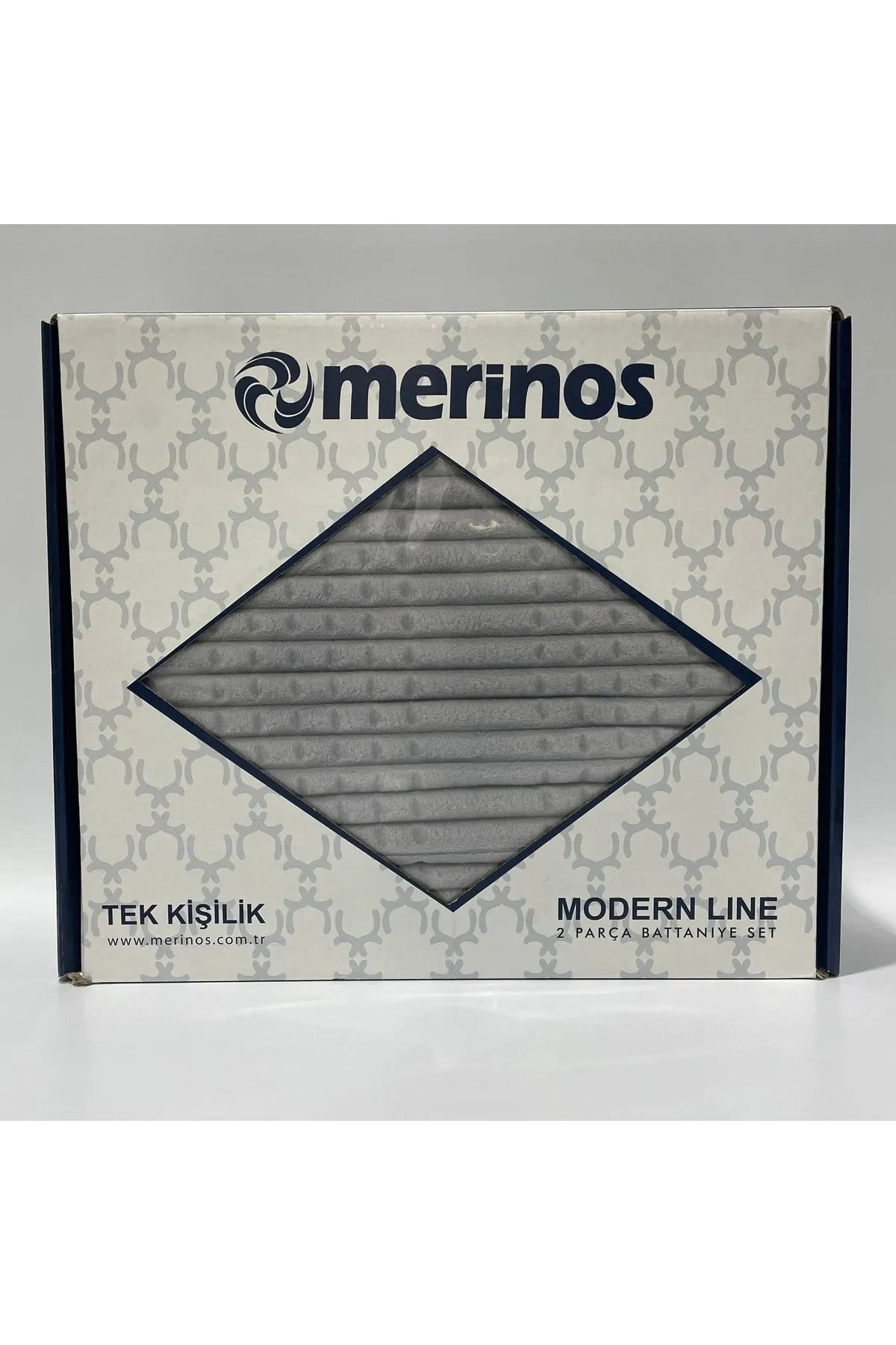 Modern Line Tek Kişilik 2 Parça Battaniye Seti - Gri