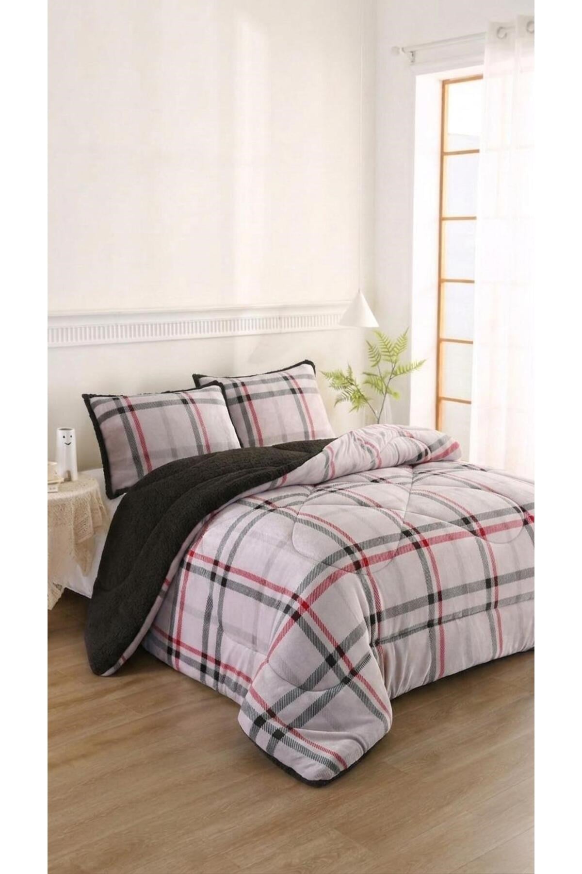Osotto Çift Kişilik Desenli Comforter Yorgan Seti | 220x240 cm | Şık, Yumuşak Dokulu | Çeyizlik & Günlük Kullanım