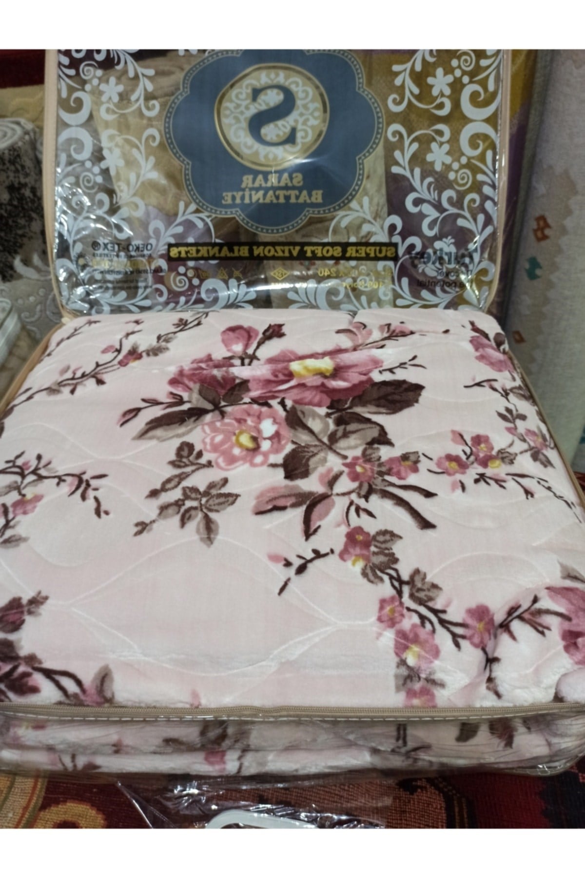 Peluş Çift Kişilik Battaniye 4 Kg