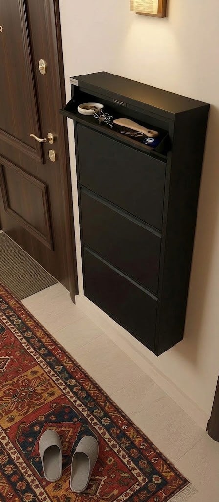 3 + 1 Kapaklı Metal Ayakkabılık