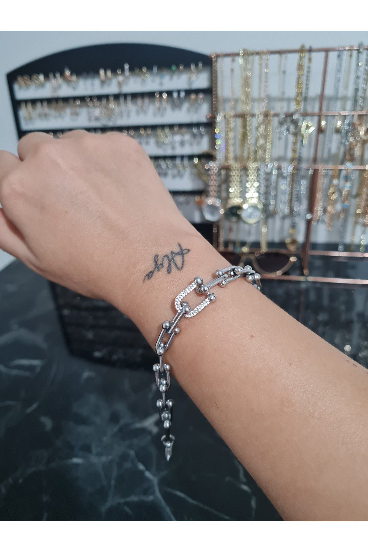 Tifany Model Kadın Çelik Bileklik