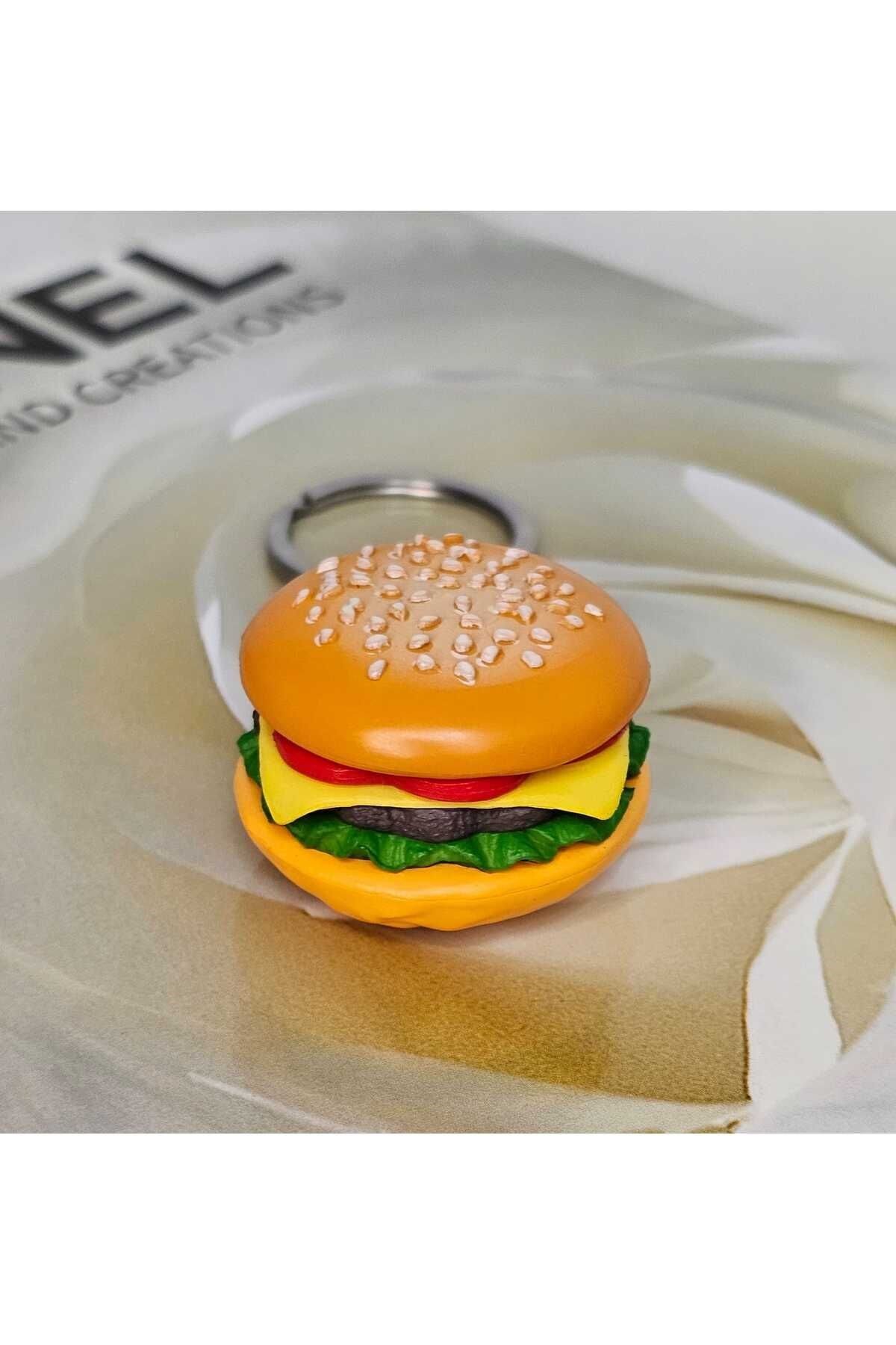 hamburger anahtarlık