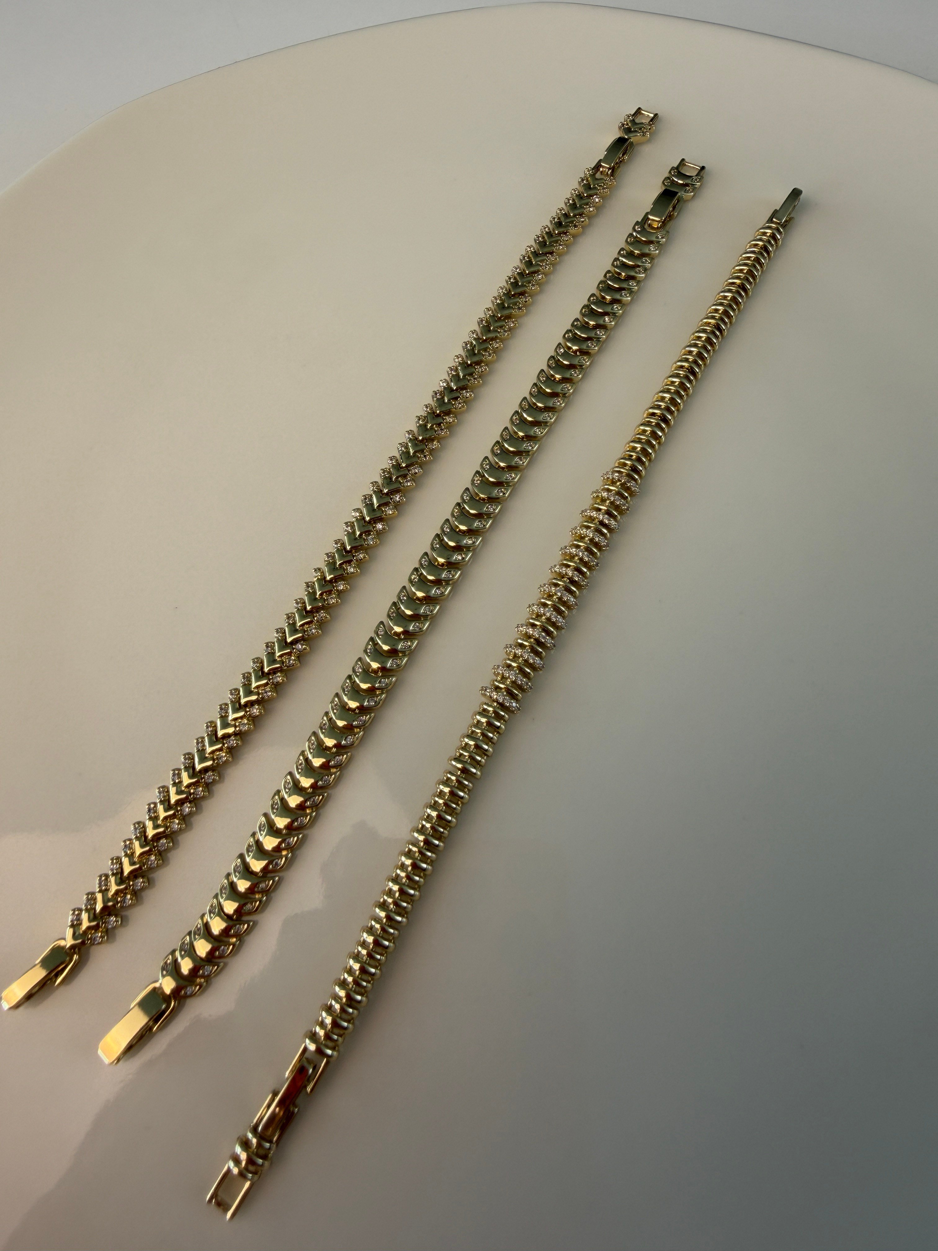 Gold Renk Çelik Bileklik – 3 Farklı Model