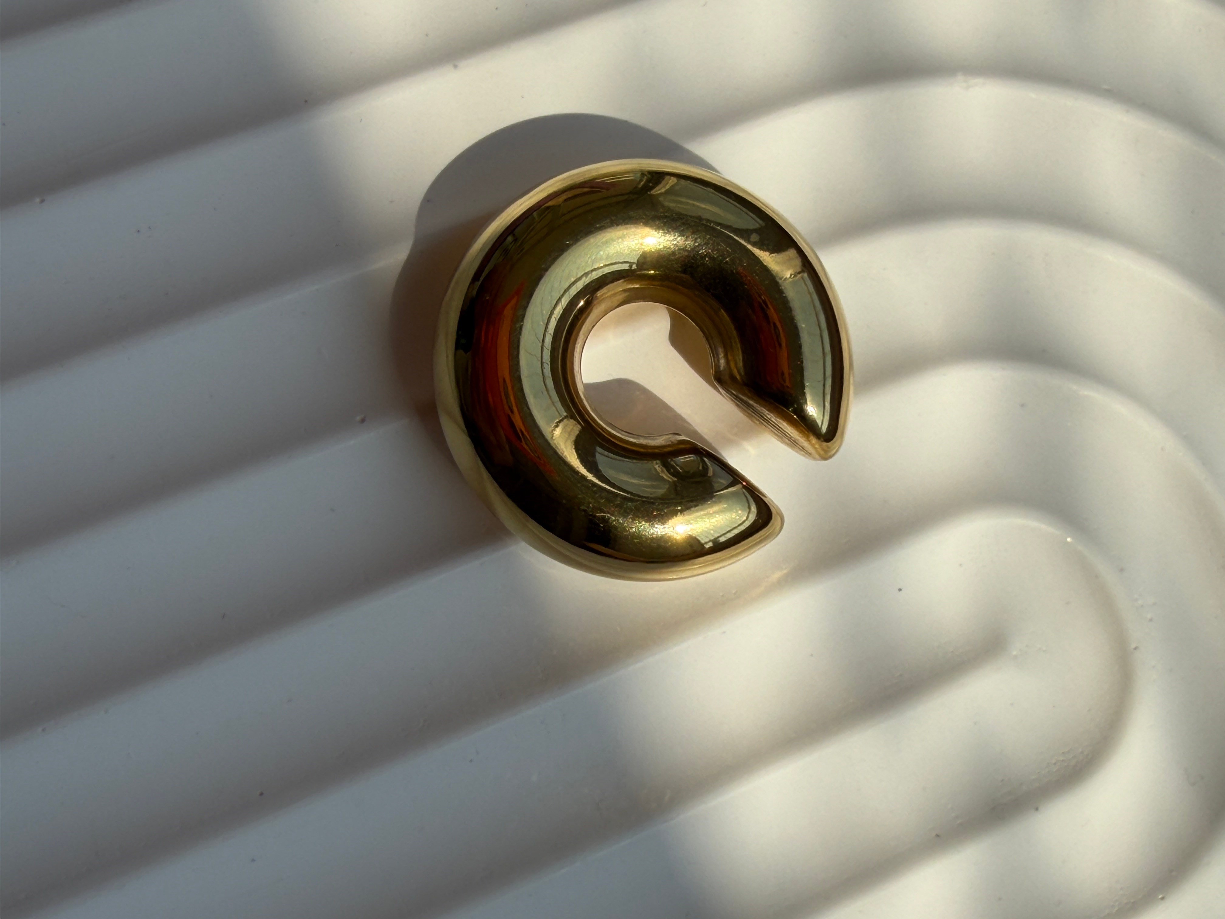 Gold Kalın Tasarım Ear Cuff