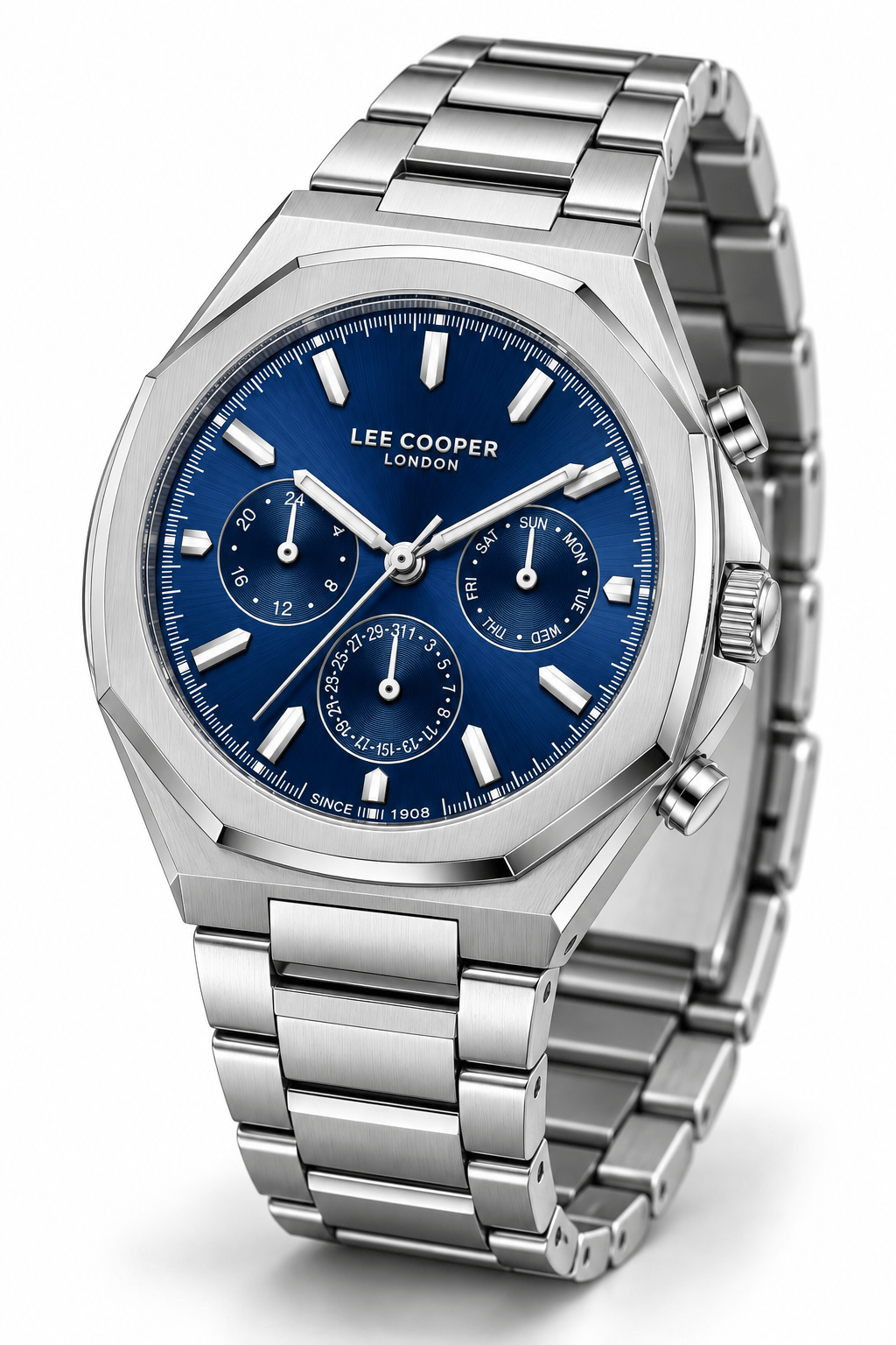 Lee Cooper LC08045.390 Erkek Çelik Kordonlu Quartz Kol Saati