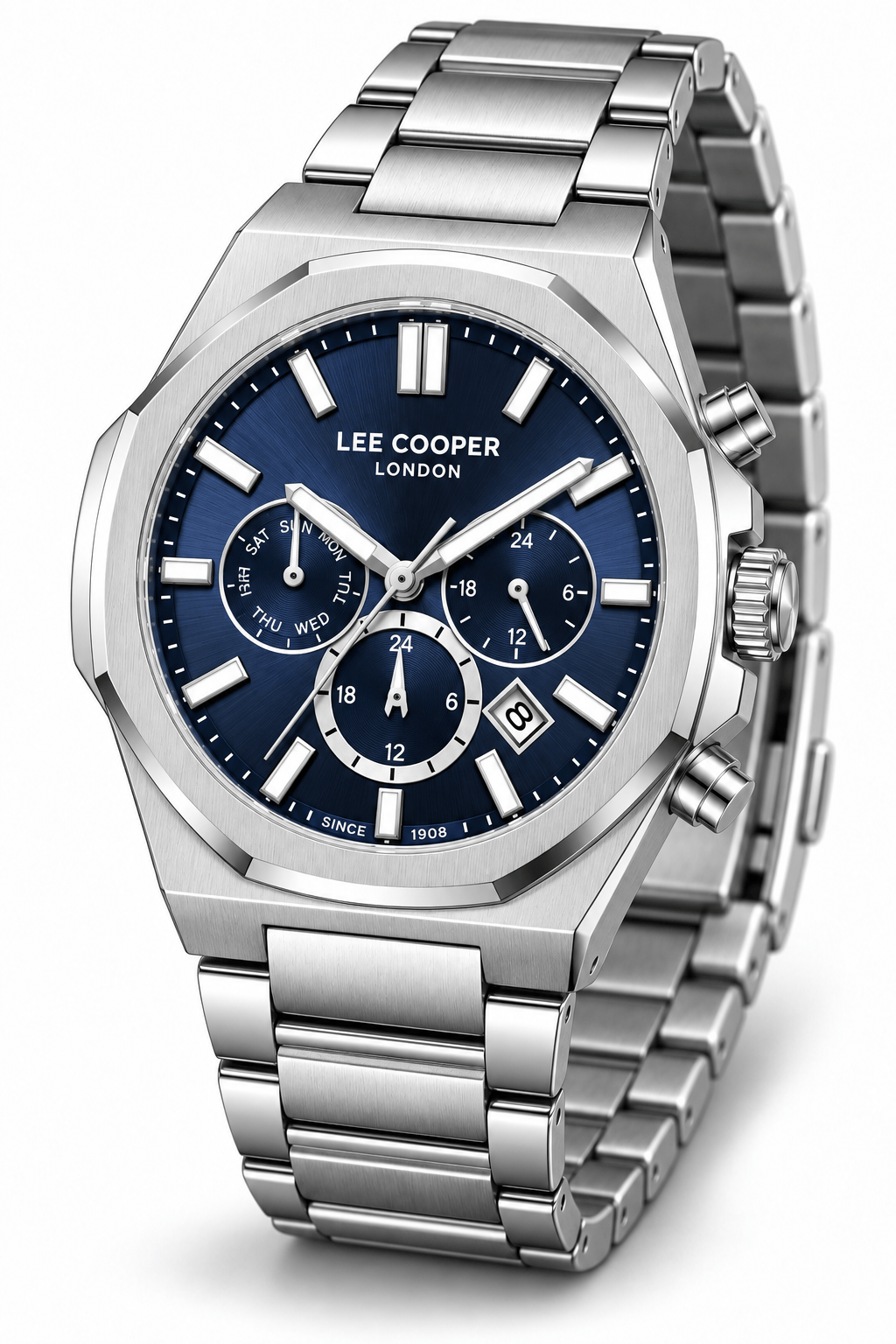 Lee Cooper LC08218.390 Erkek Çelik Kordonlu Quartz Kol Saati