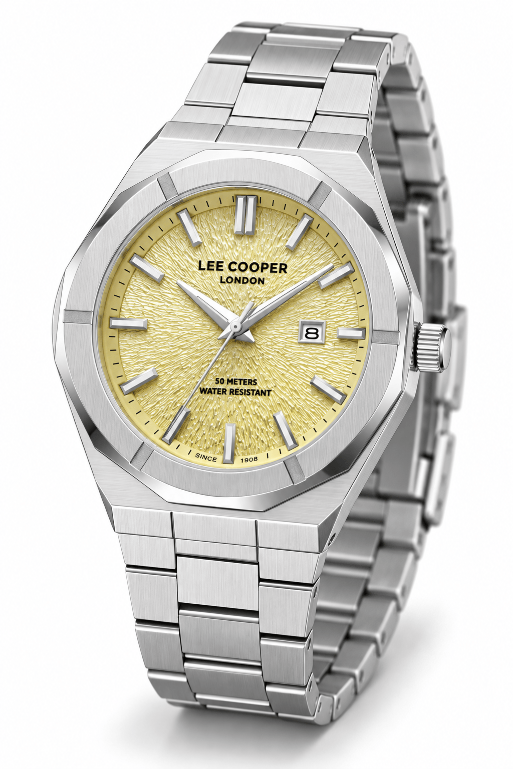 Lee Cooper LC08234.310 Erkek Çelik Kordonlu Quartz Kol Saati