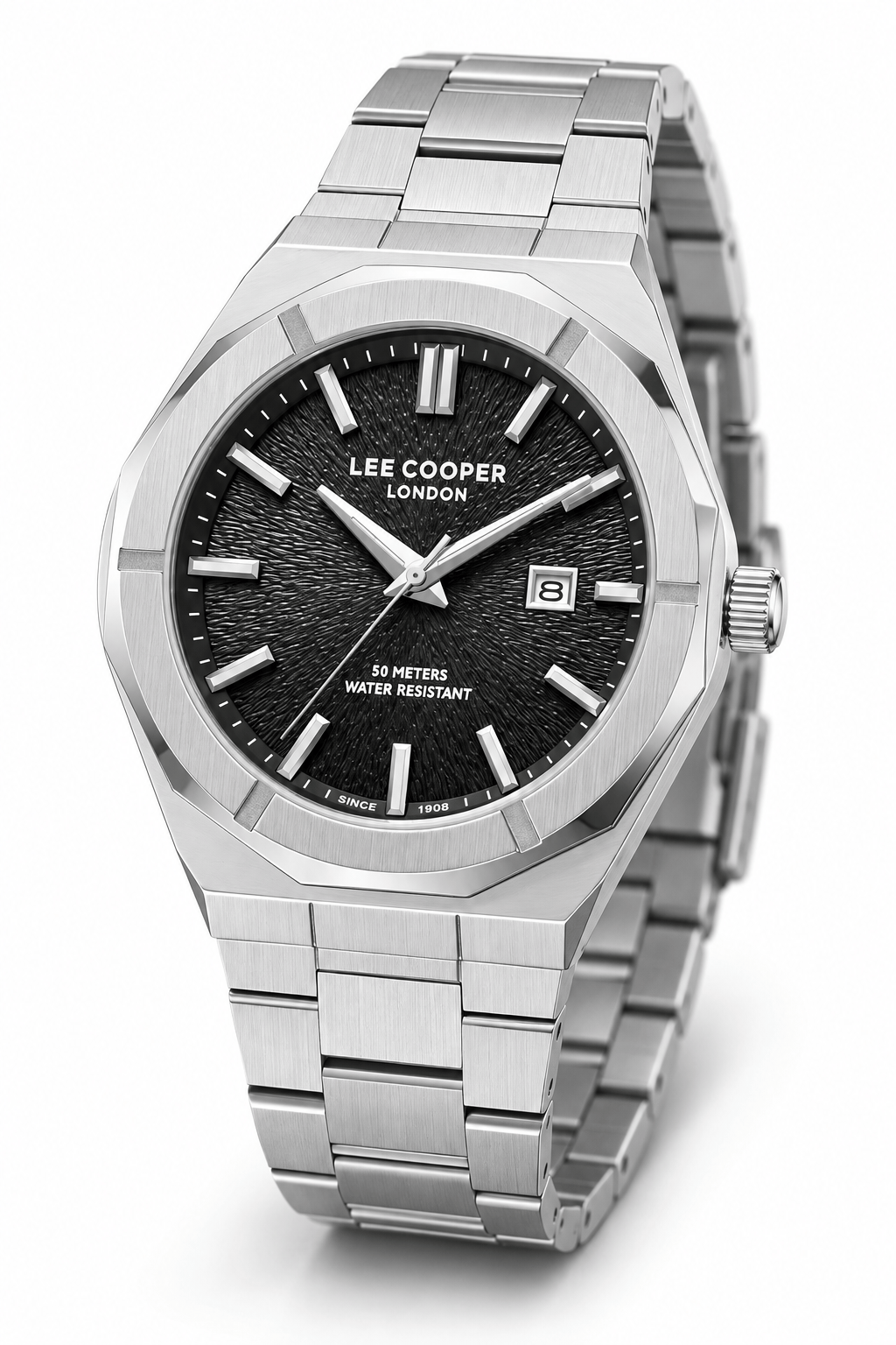 Lee Cooper LC08234.350 Erkek Çelik Kordonlu Quartz Kol Saati