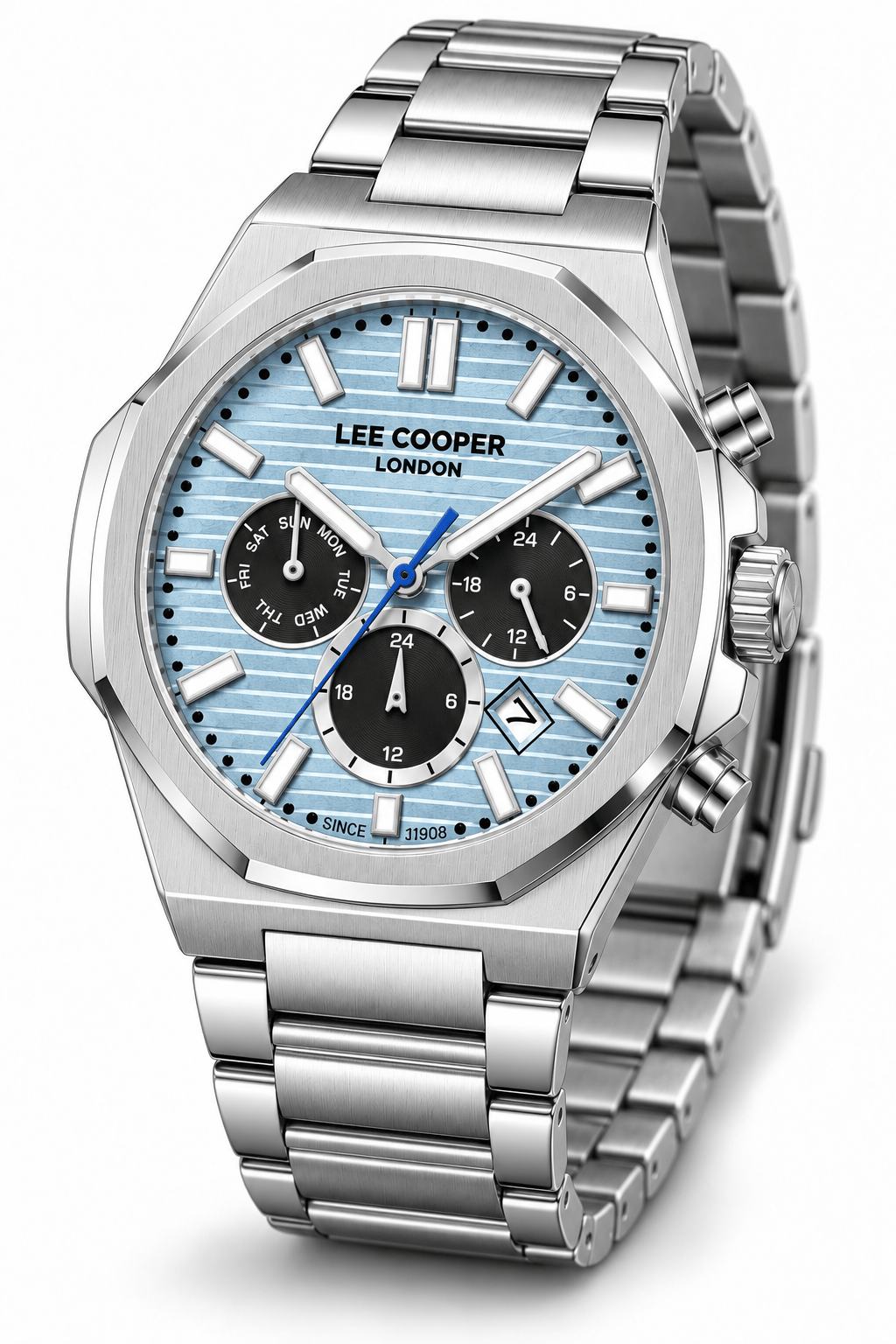 Lee Cooper LC08272.300 Erkek Çelik Kordonlu Quartz Kol Saati