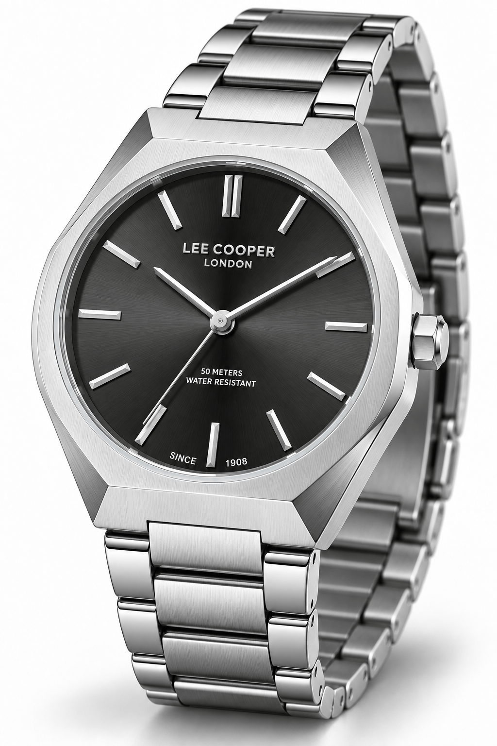 Lee Cooper LC08275.350 Erkek Çelik Kordonlu Quartz Kol Saati