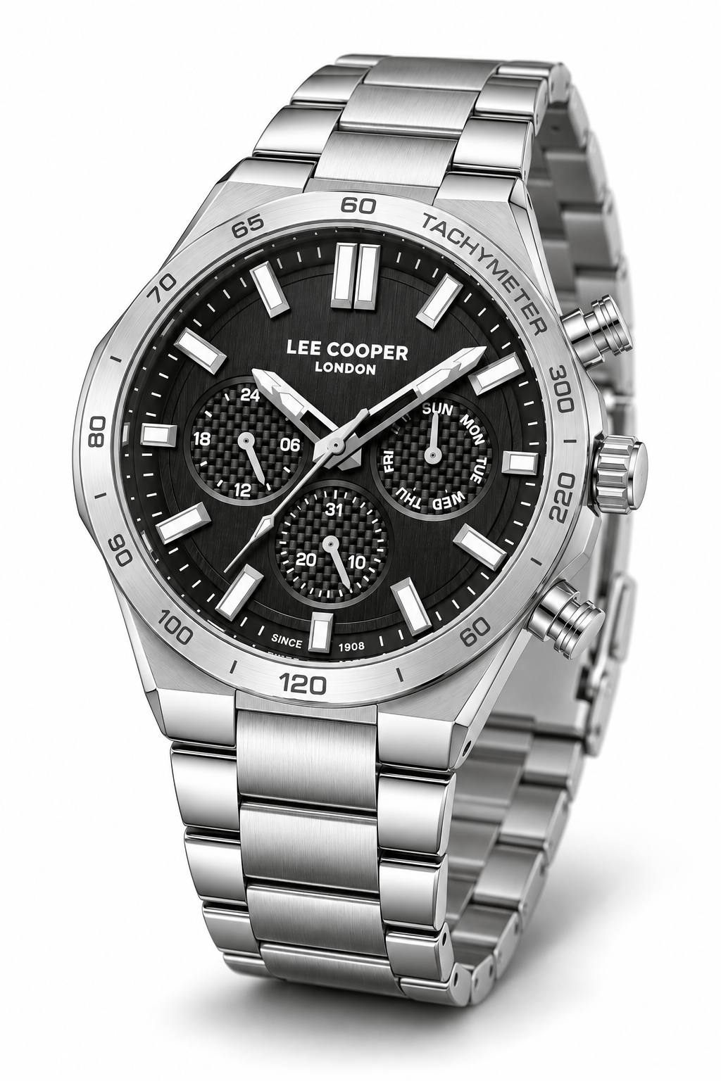 Lee Cooper LC08293.350 Erkek Çelik Kordonlu Quartz Kol Saati