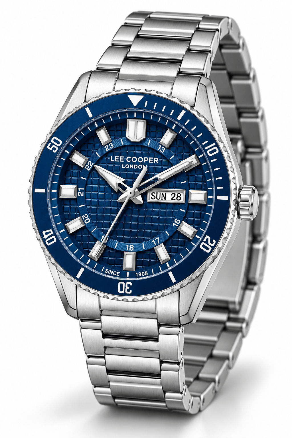 Lee Cooper LC08314.390 Erkek Çelik Kordonlu Quartz Kol Saati