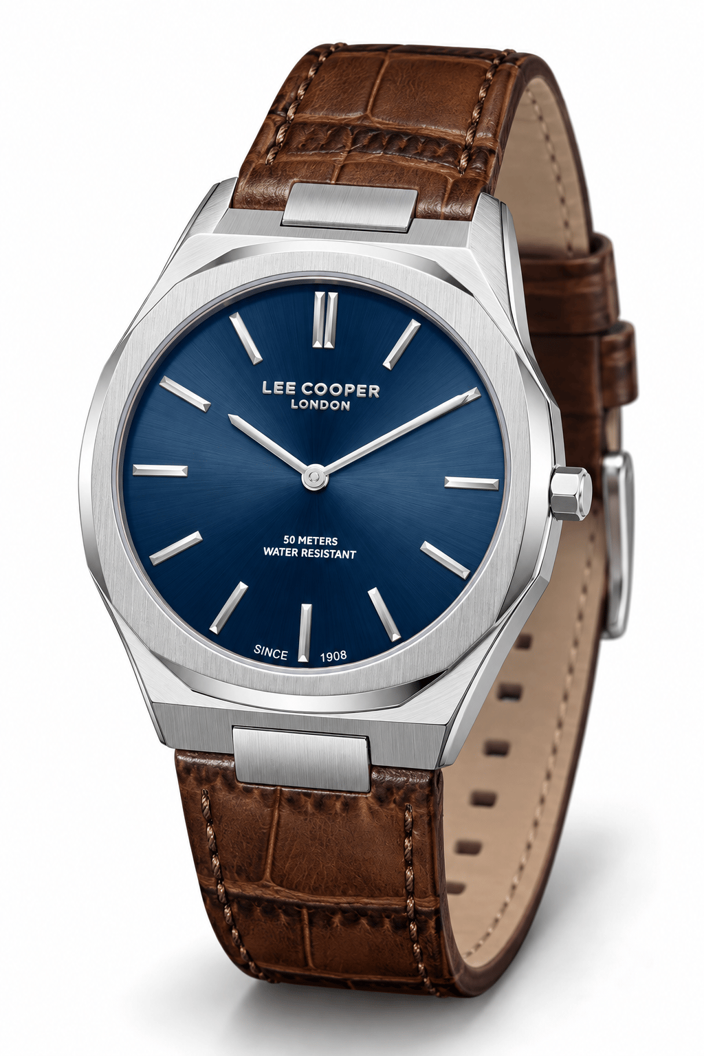 Lee Cooper LC08336.399 Erkek Deri Kordonlu Quartz Kol Saati