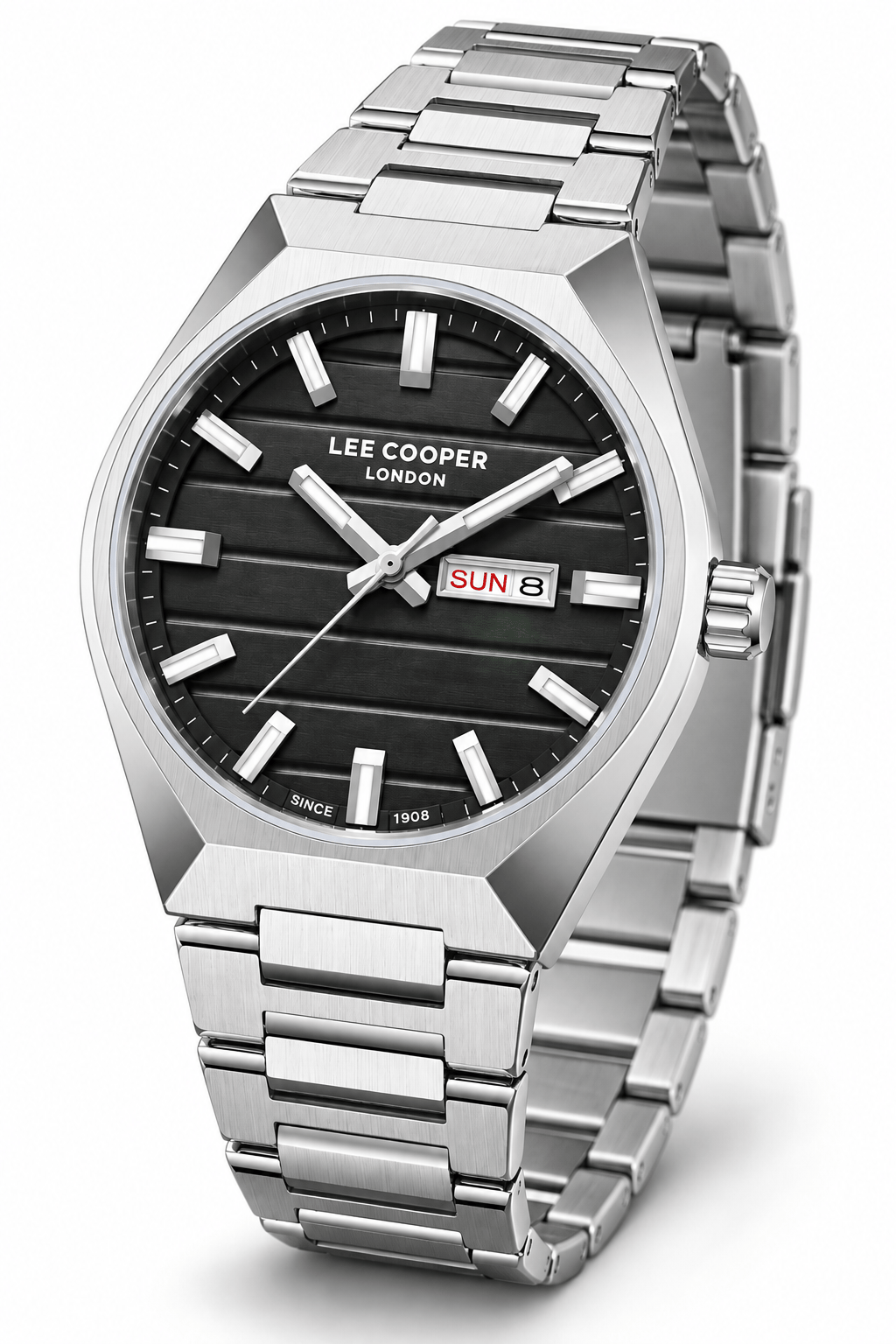 Lee Cooper LC08363.350 Erkek Çelik Kordonlu Quartz Kol Saati