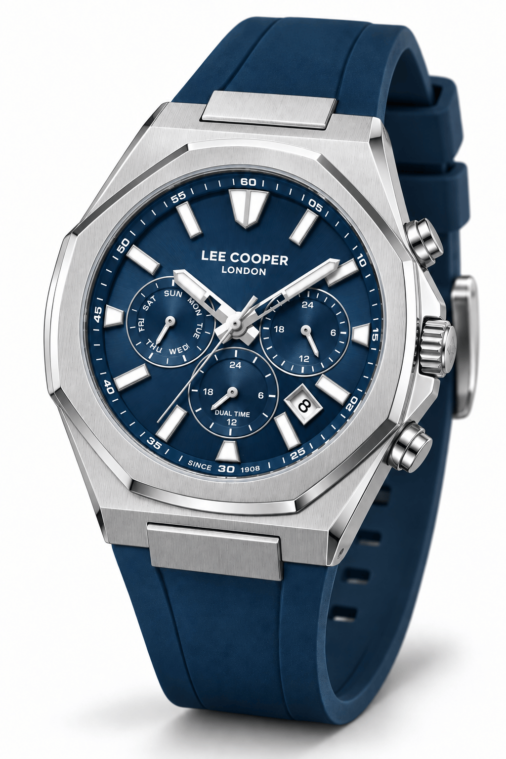 Lee Cooper OTKLC000024 Erkek Silikon Kordonlu Quartz Kol Saati