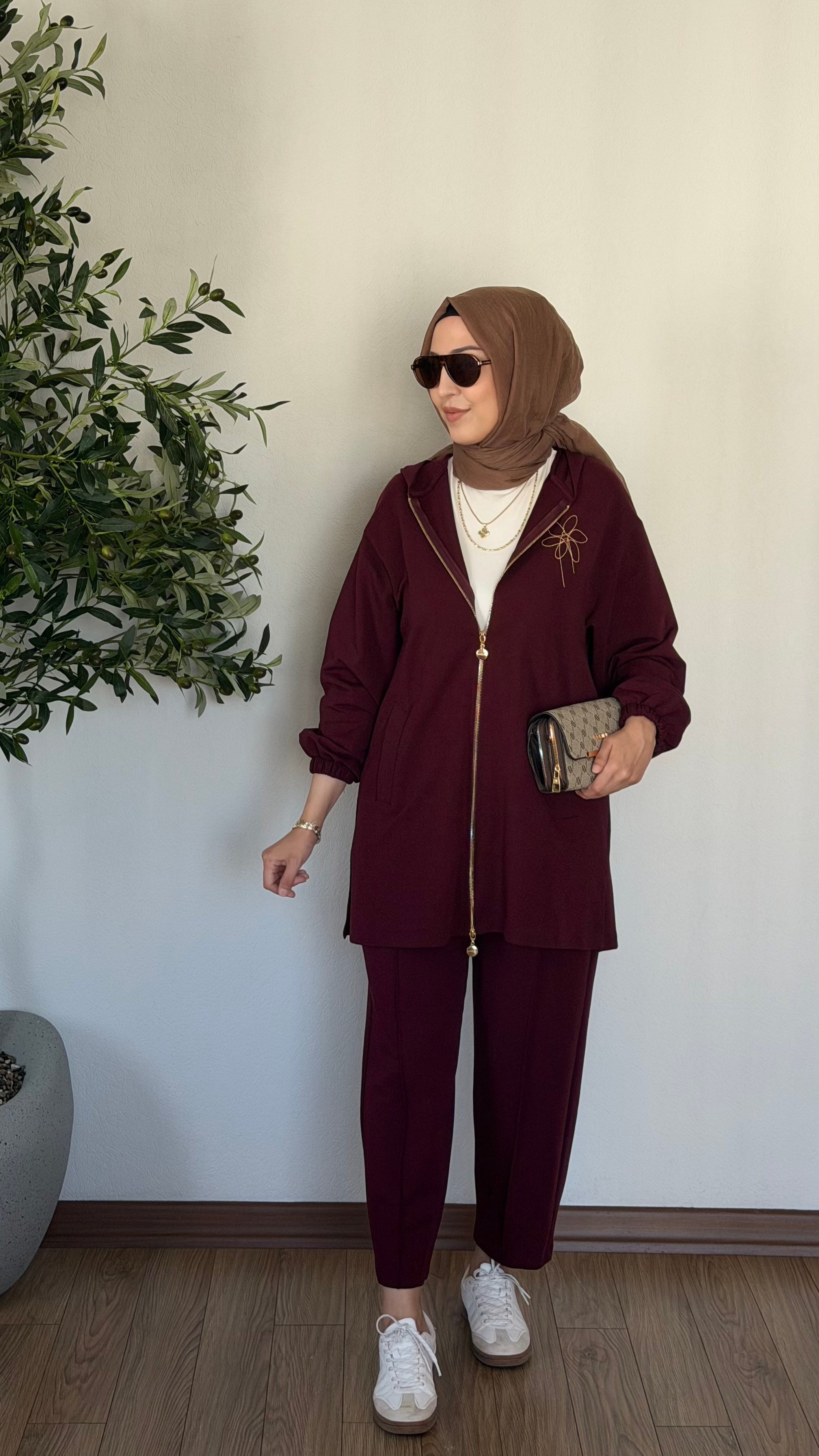Rosa İkili Takım - Bordo