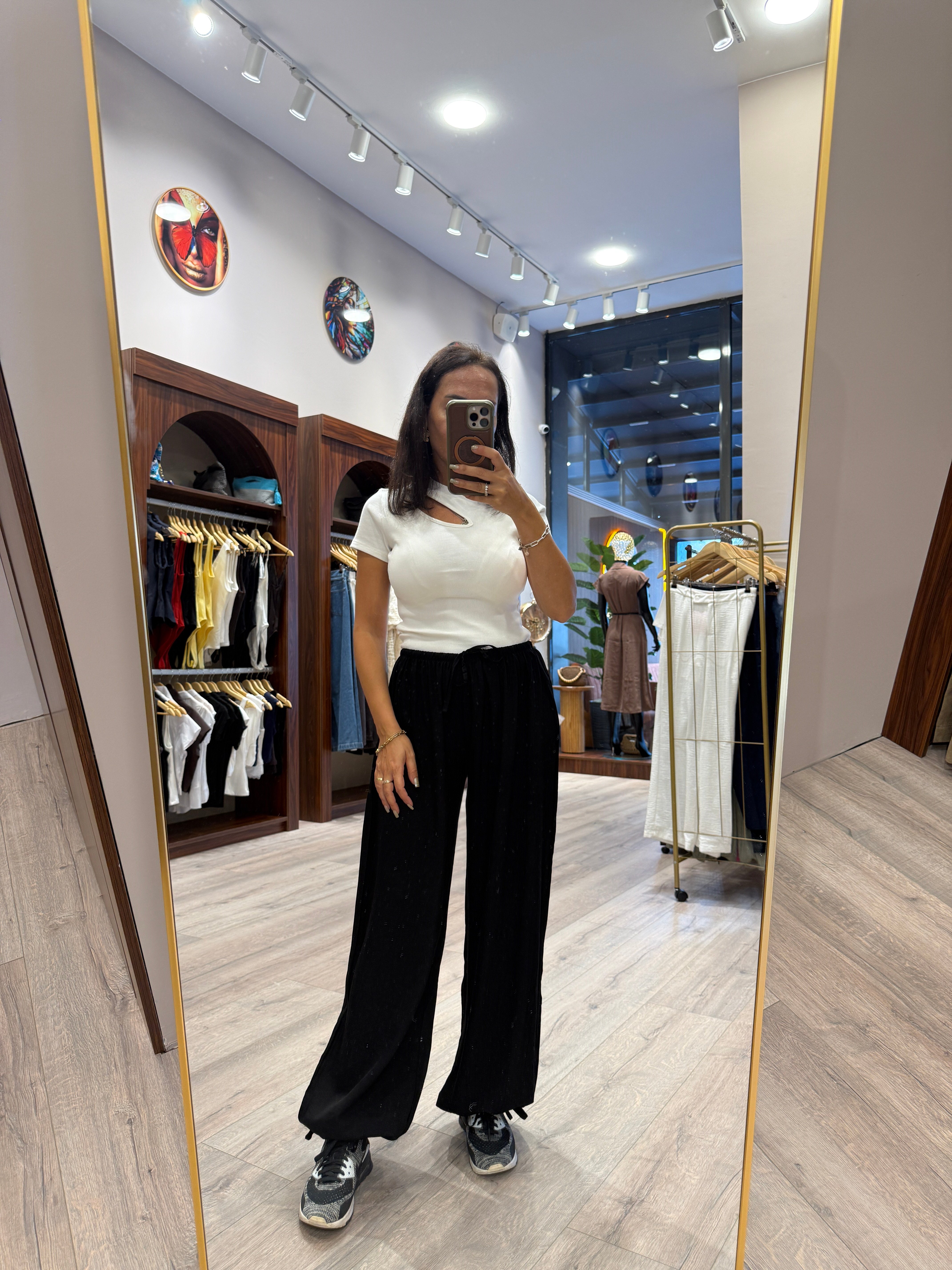 BELİ LASTİKLİ BAĞCIKLI PANTOLON