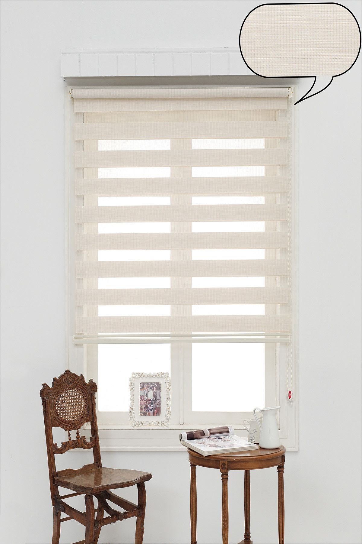 Stor Perde BAMBU KREM ZEBRA PERDE