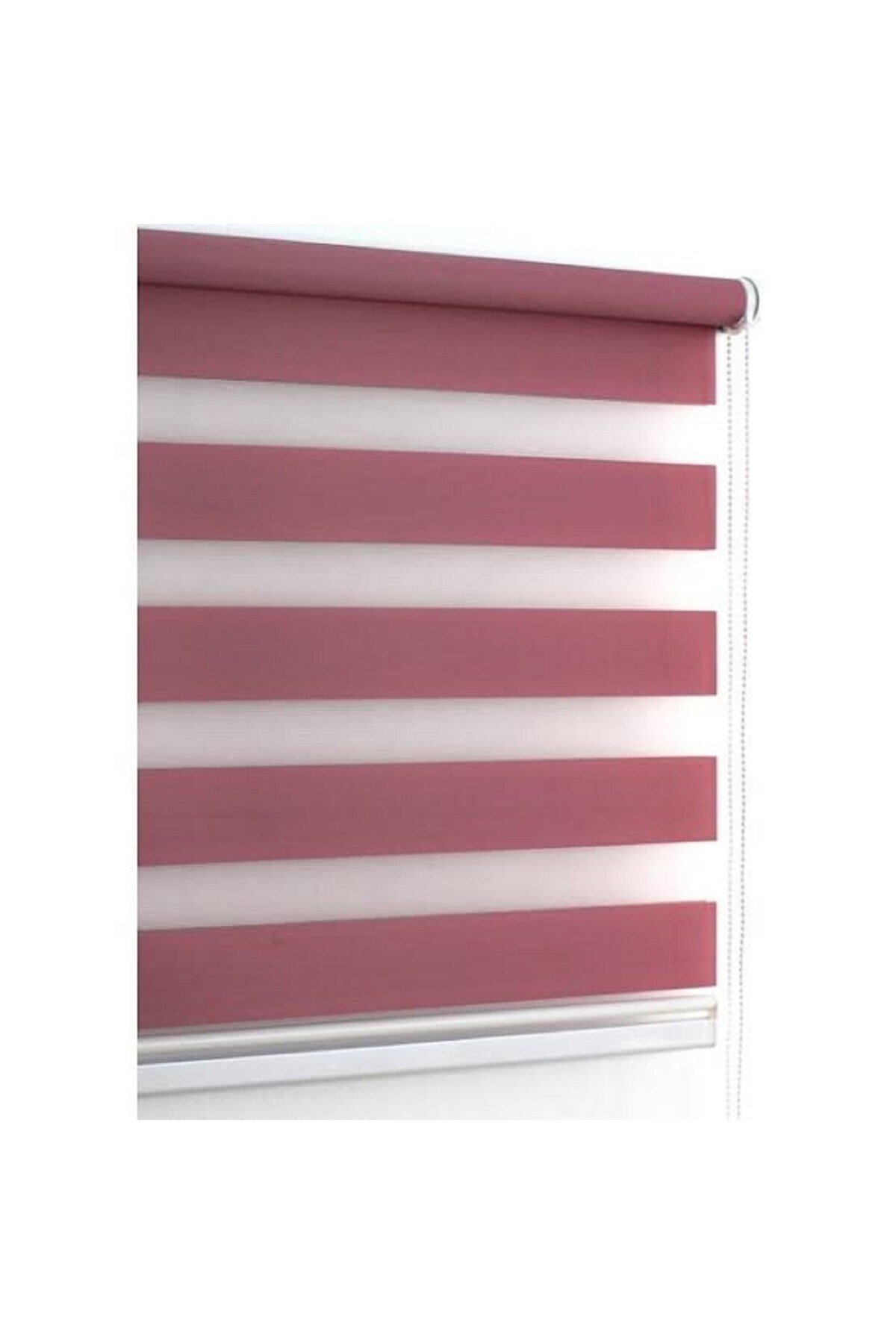 Stor Perde Şeker Pembe Düz Zebra Perde