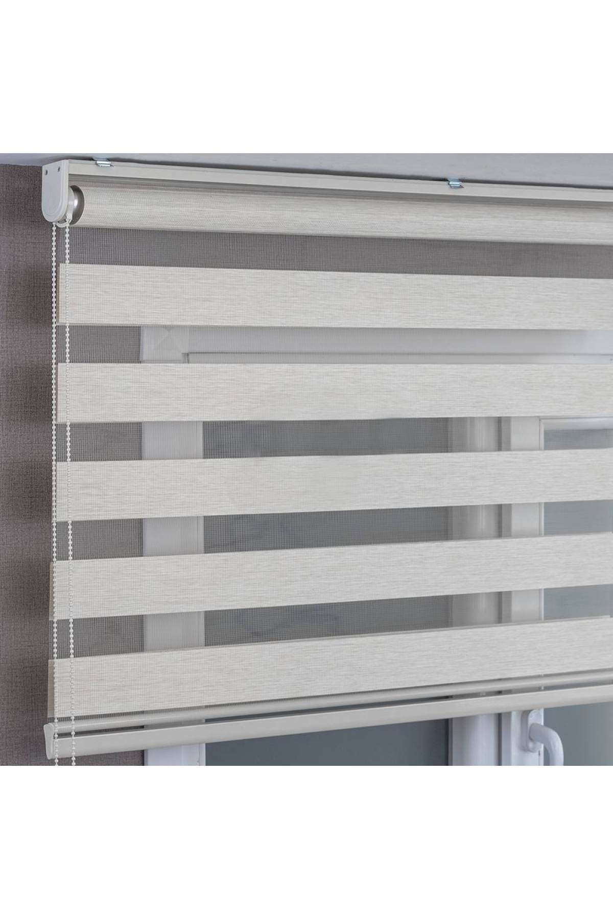 Stor Perde Zebra Perde Bambu Krem 170x200 Bb001