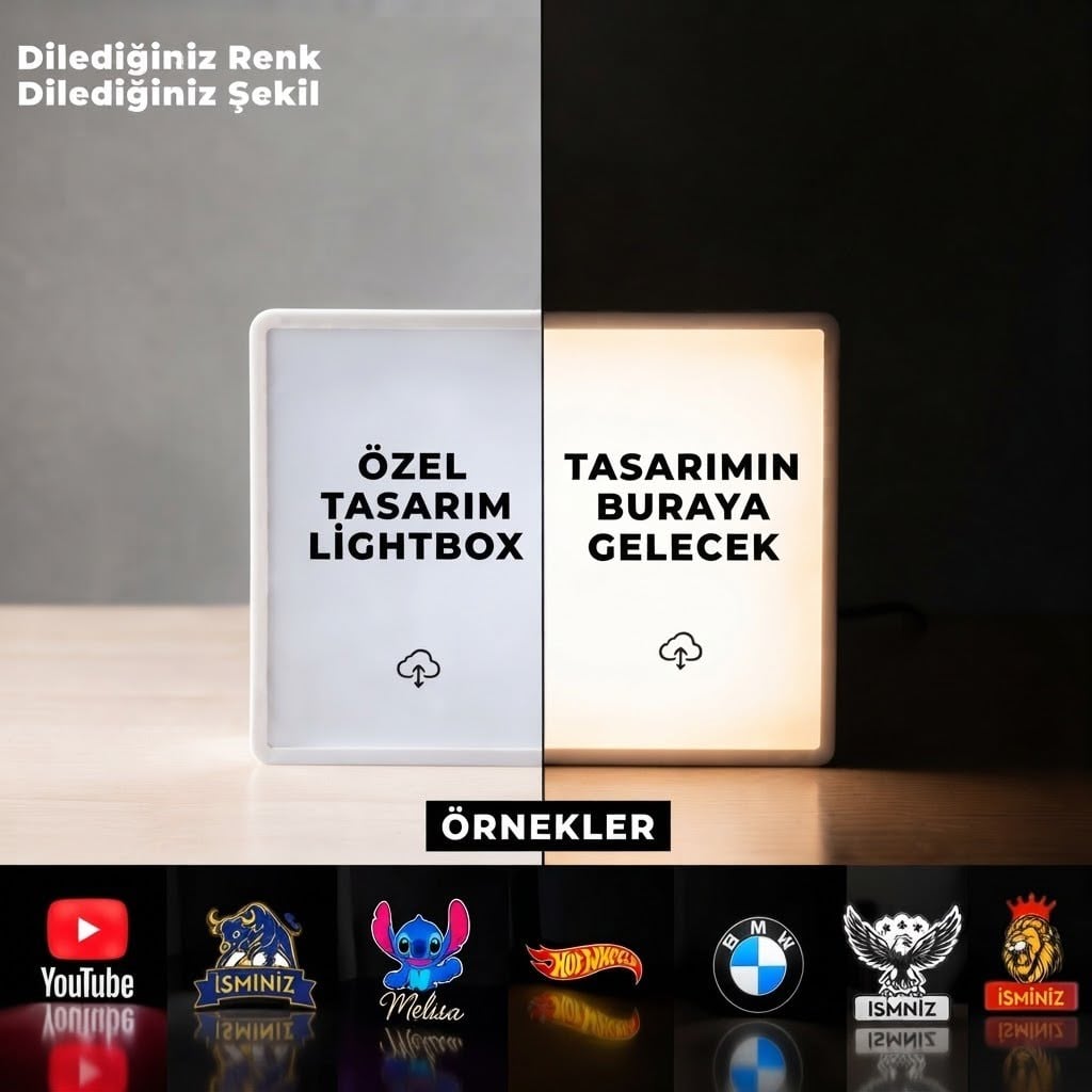 Dilediğiniz Tasarım Lightbox 