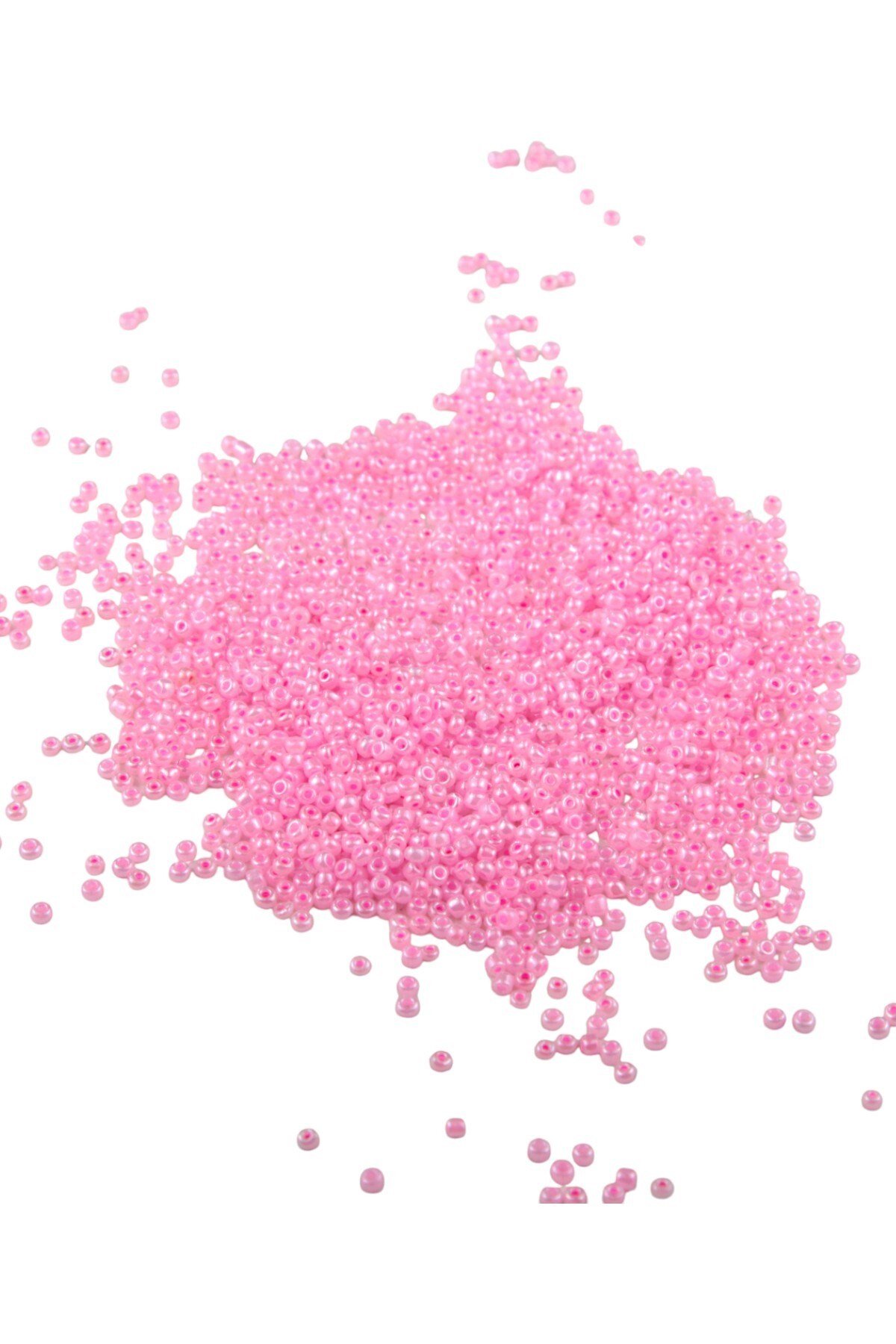 08 Kum Boncuk Açık Uçuk Pembe 3 mm (100 Gr 6000 Adet)