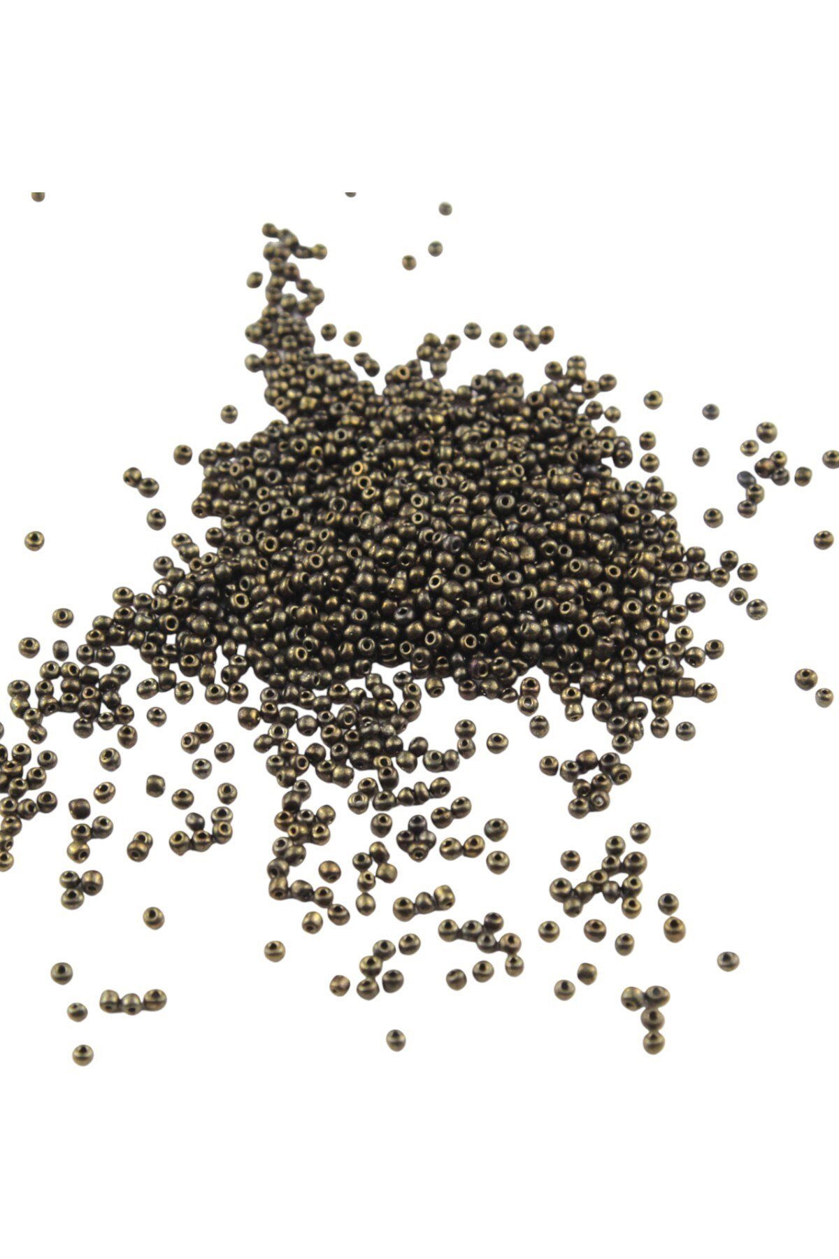 08 Kum Boncuk Kaplama Koyu Gold Rengi 3 mm (100 Gr 6000 Adet)