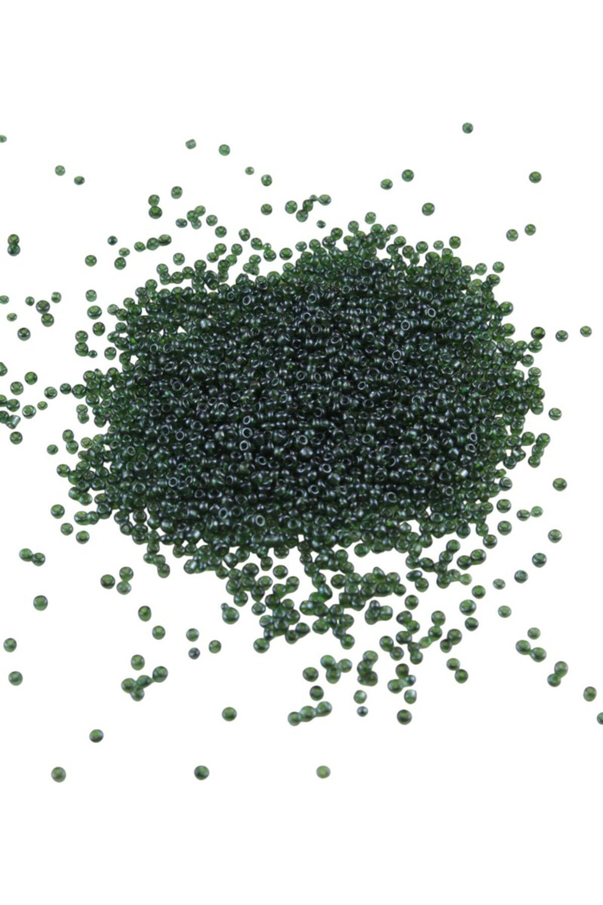 08 Kum Boncuk Koyu Yeşil 3 mm (100 Gr 6000 Adet)