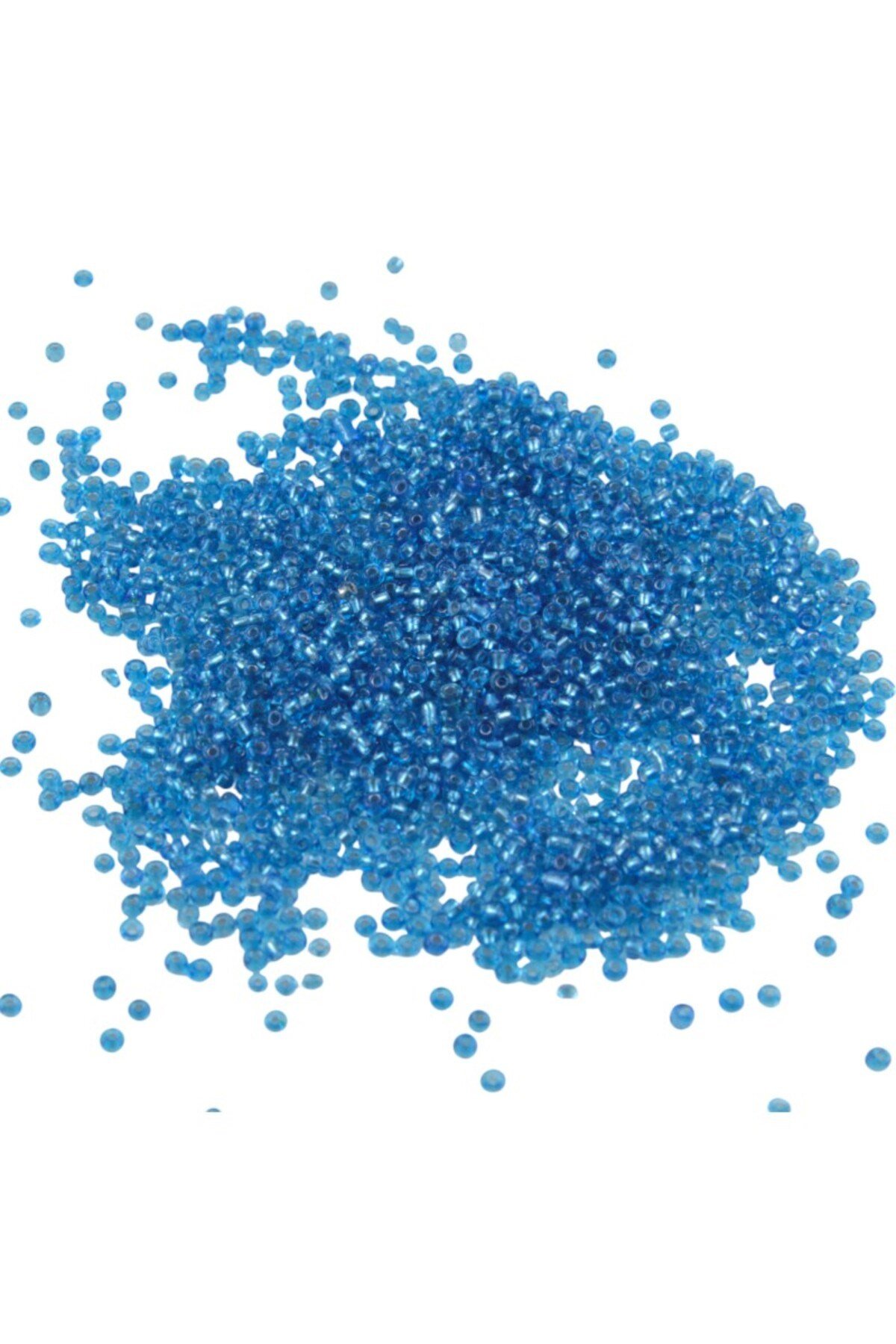 08 Kum Boncuk Kristal Koyu Mavi 3 mm (100 Gr 6000 Adet)