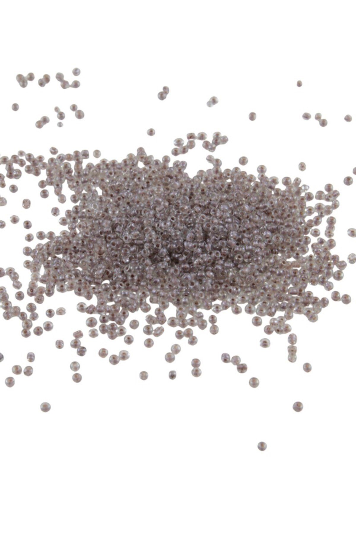 08 Kum İçten Boyalı Açık Kahve Boncuk 3 mm (100 Gr 6000 Adet)