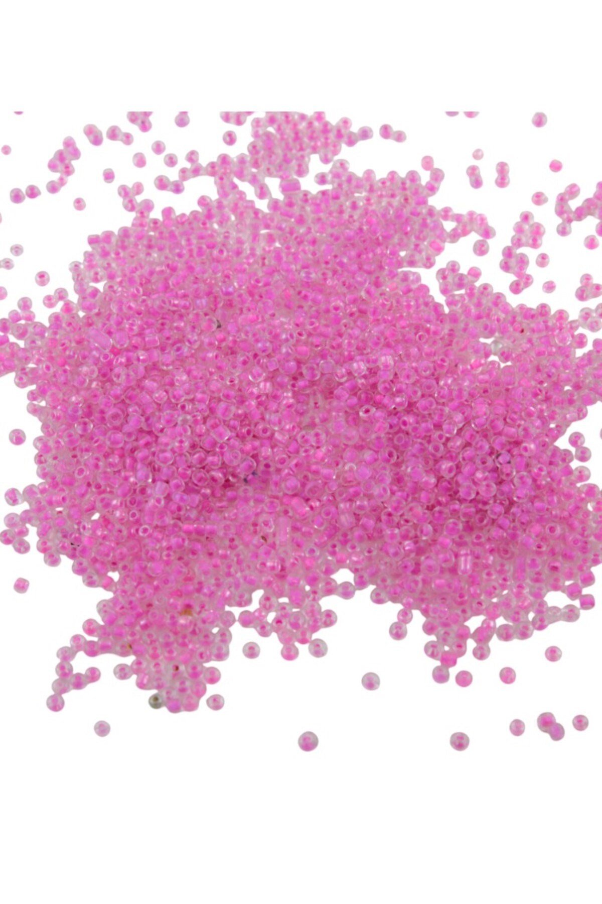 08 Kum İçten Boyalı Açık Pembe 3 mm Boncuk (90 Gr)
