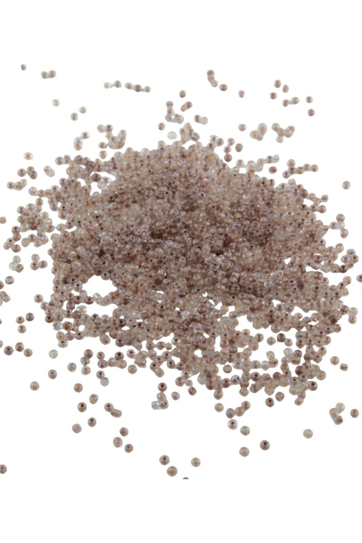 08 Kum İçten Boyalı Açık Vizon 3 mm Boncuk (50 Gr 3000 Adet)