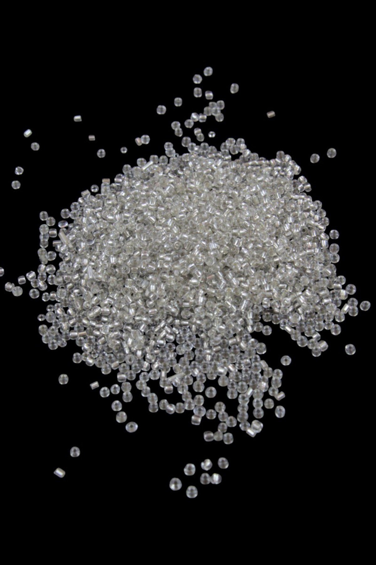 08 Kum Koyu Gümüş 3 mm Boncuk (100 Gr 6000 Adet)