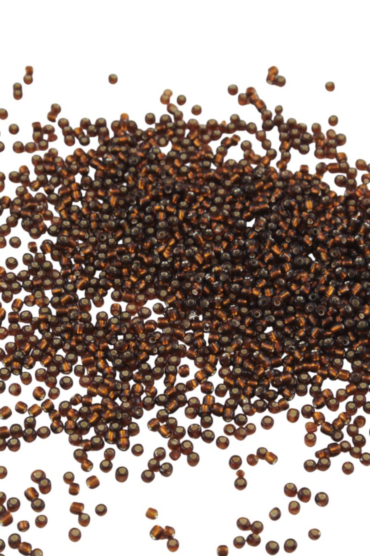 08 Kum Kristal Kahverengi 3 mm Boncuk (100 Gr 6000 Adet)