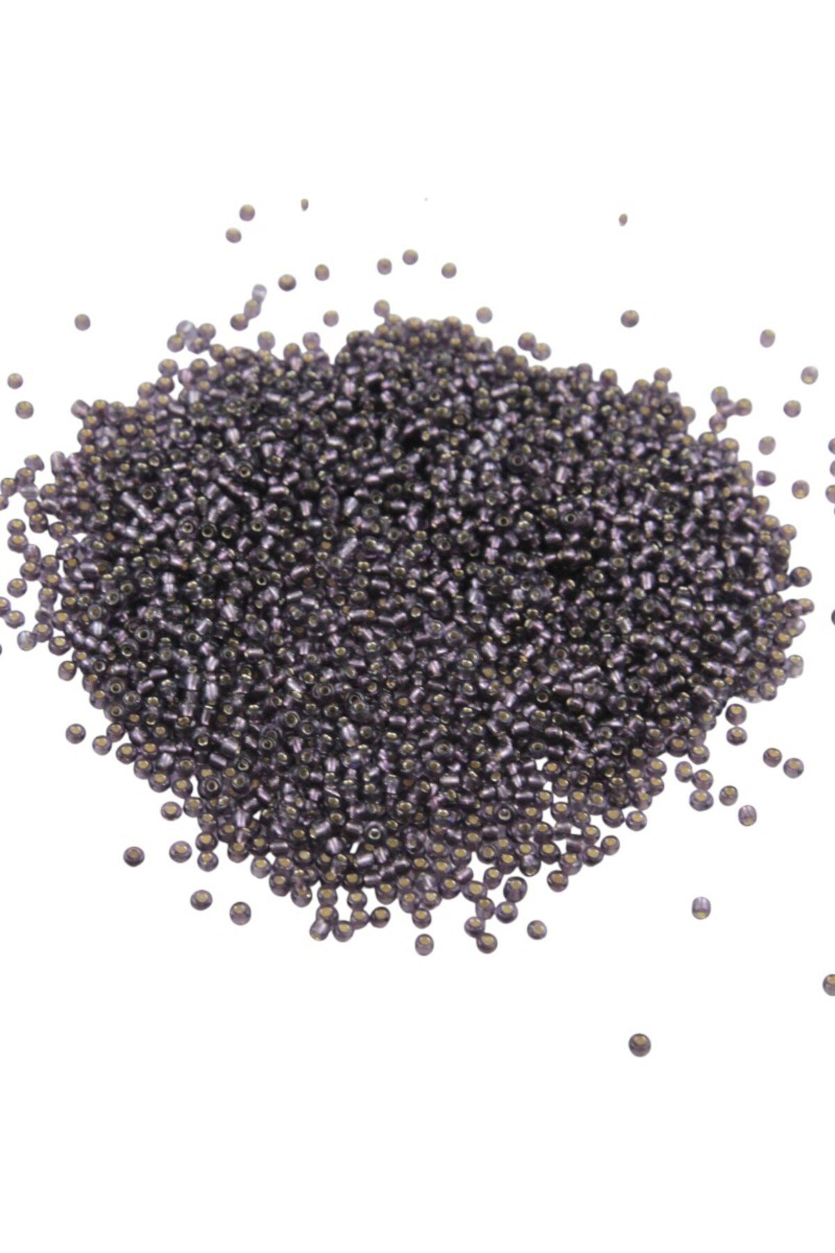 08 Kum Kristal Mürdüm Boncuk 3 mm (100 Gr 6000 Adet)