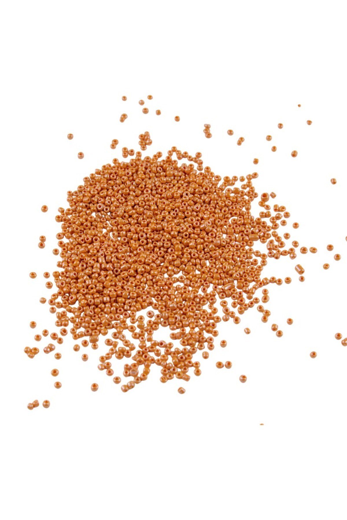 08 Kum Mat Koyu Turuncu Boncuk 3 mm (100 Gr 6000 Adet)