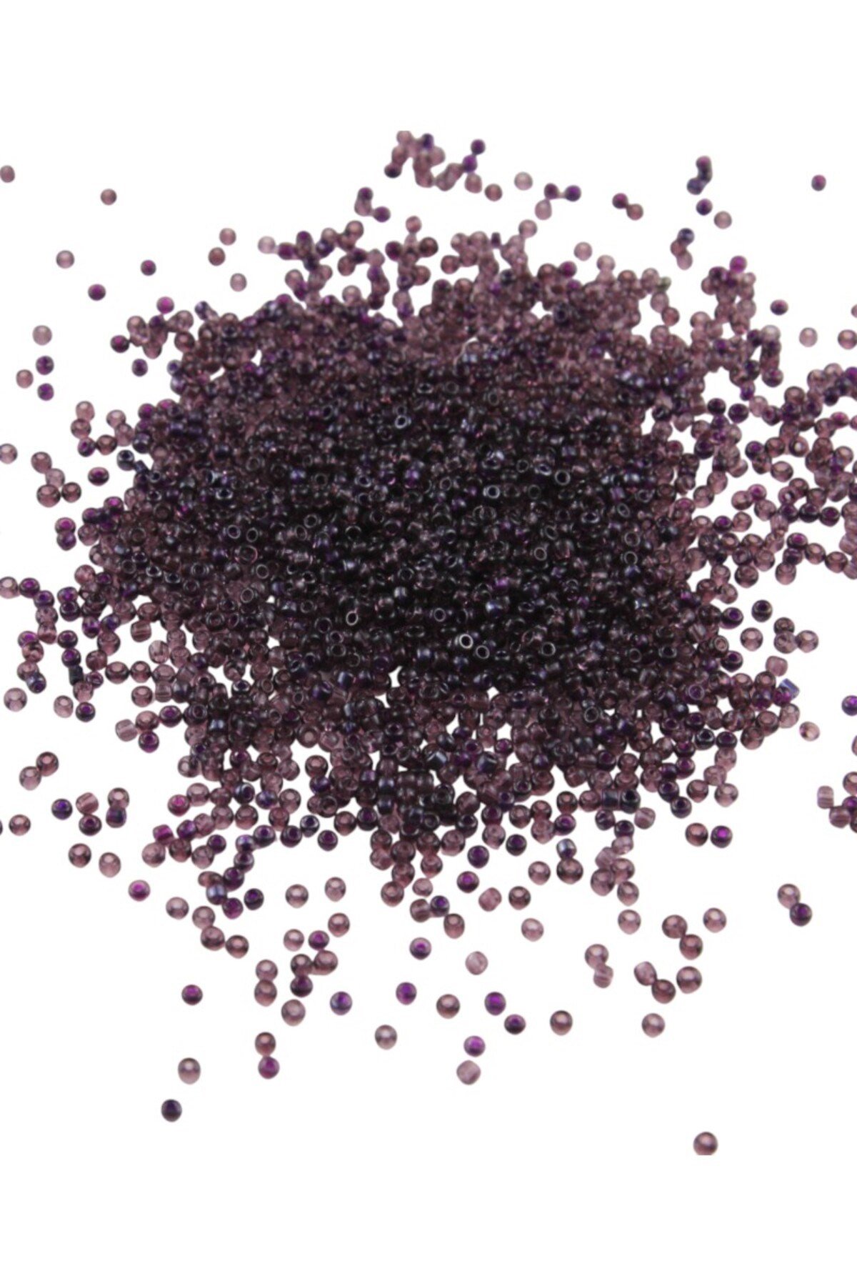 08 Kum Mor Bordo Boncuk 3 mm (100 Gr 6000 Adet)
