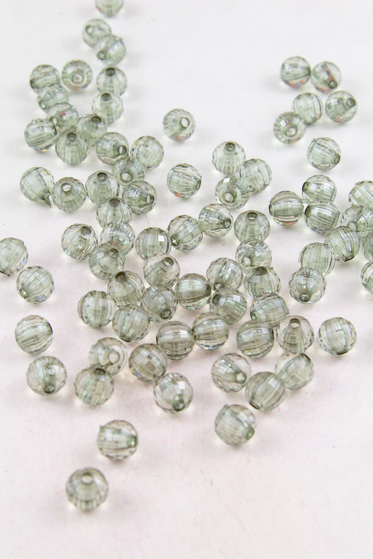 10 mm Açık Yeşil Akrilik Boncuk Aksesuar Takı Malzemesi (25 Gram)
