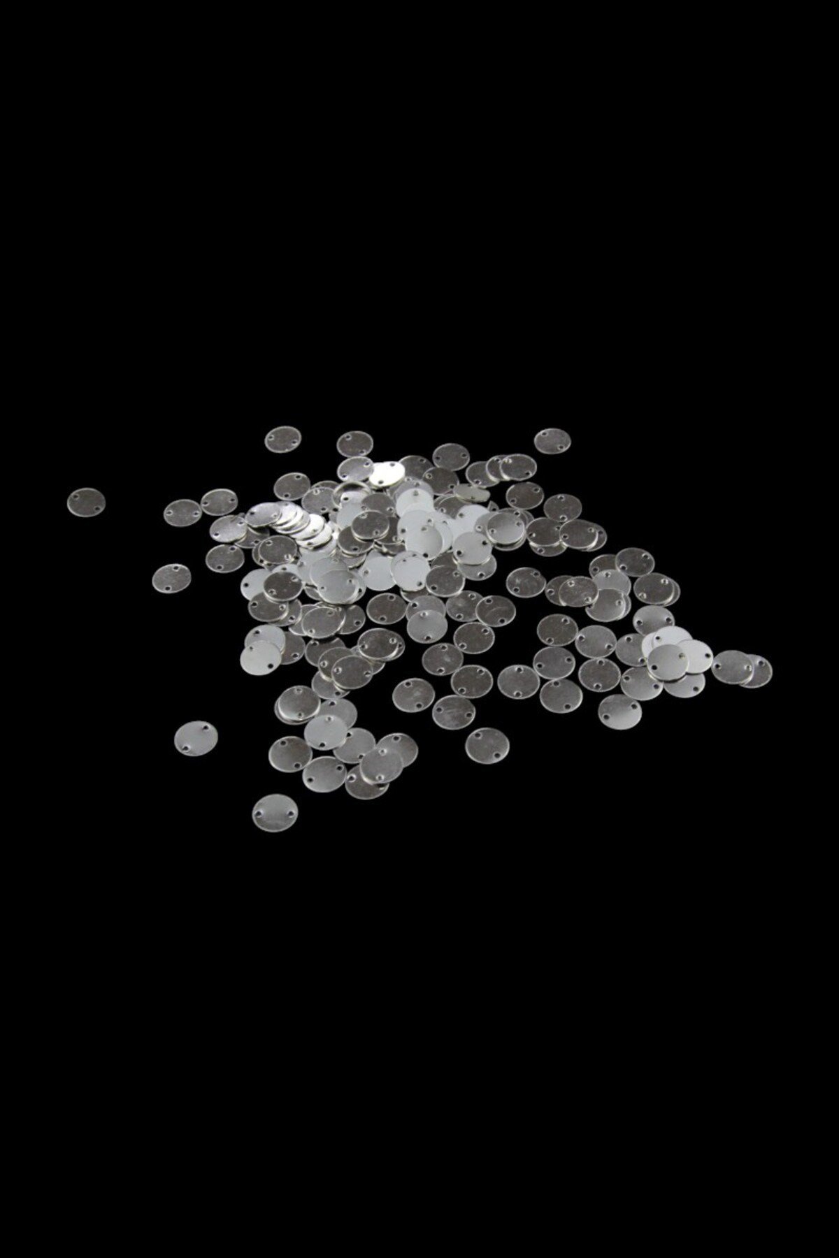 10 mm Çift Delikli Metal Pirinç Pul Payet (30 Gr 85 Adet)