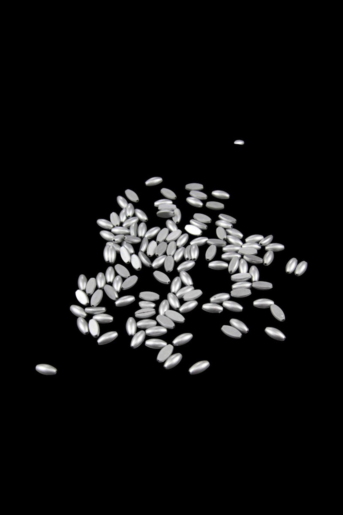 10x5 mm Gri Boncuk Takı Aksesuarı (30 Gr 240 Adet)